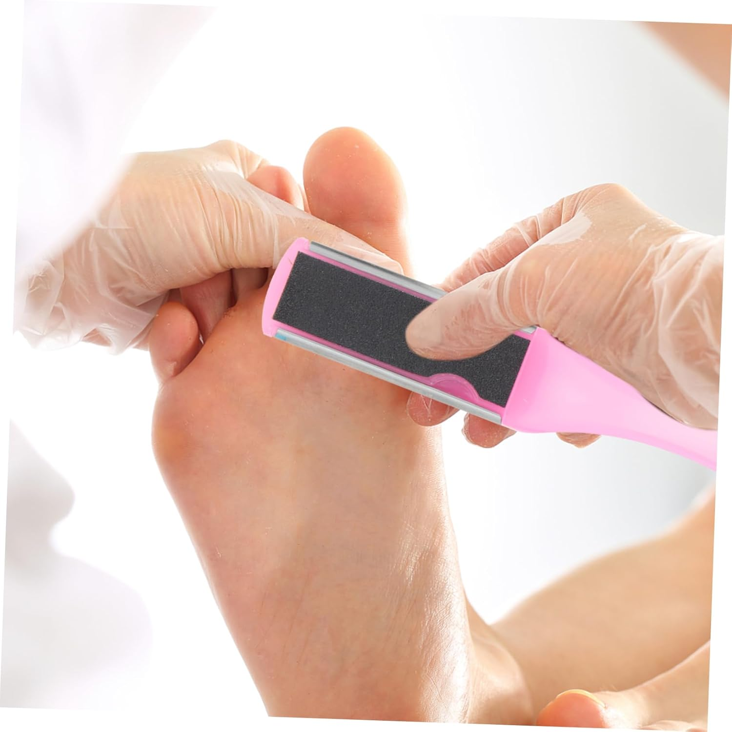 SOESFOUFU Tool Foot File Pumice Stone Double-Sided Foot Grinding Tool Comfortable Handles image number 1