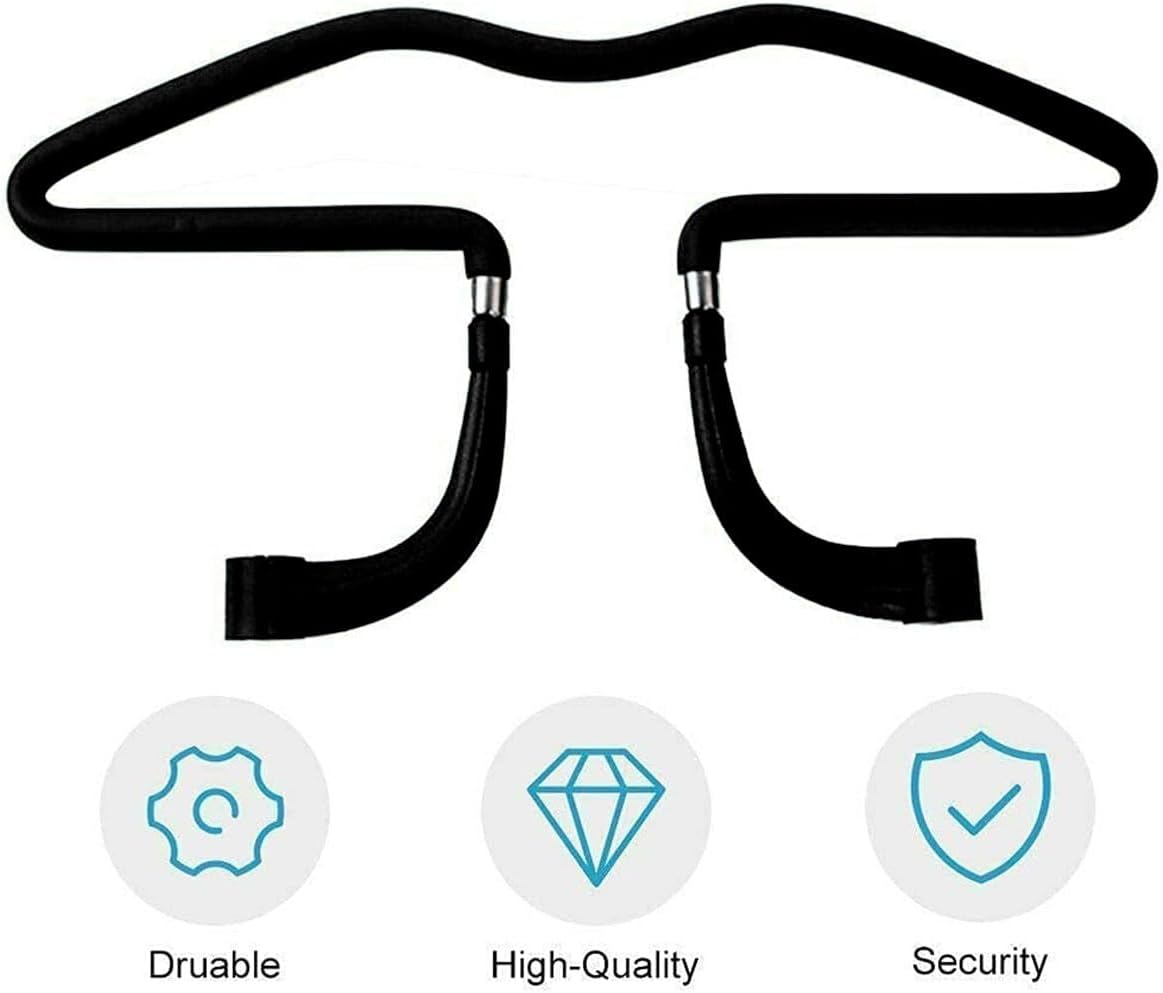 AIMALL Car Clothes Hanger for Headrest &ndash; Stainless Steel Back Seat Coat Rack, Wrinkle-Free Garment Organizer Hook, Space-Saving Car Suit Hanger, 17.7X9.8In image number 2