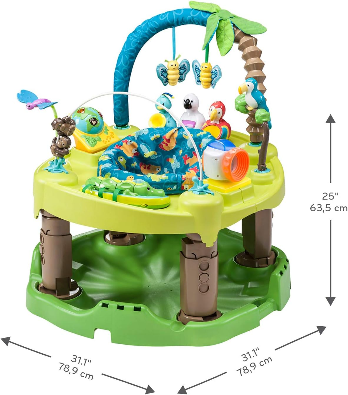 Evenflo Exersaucer Triple Fun Active Learning Center, Life in the Amazon image number 2