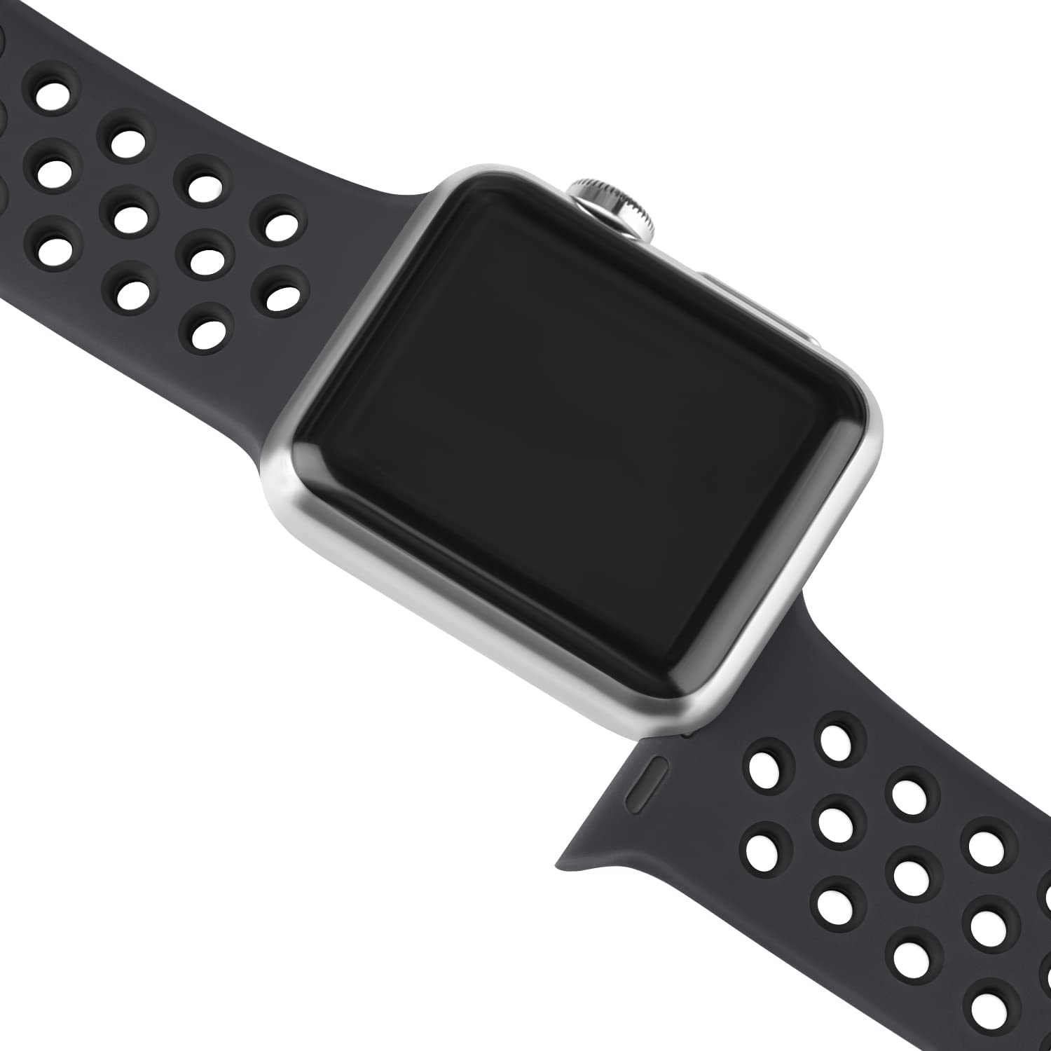 [2 Pack]Silicone Bands for Apple Watch Band 49Mm 45Mm 44Mm 42Mm 41Mm 40Mm 38Mm, Soft Adjustable Sport Two Colors Strap Women/Men for Iwatch Ultra/Iwatch Series 9/8/7/SE/6/5/4/3/2/1 image number 5