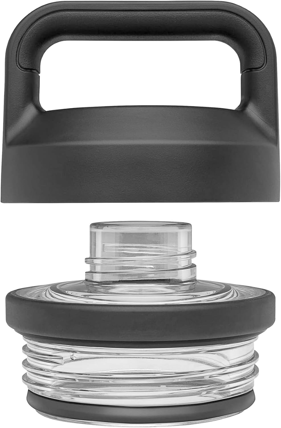 Chug Cap Compatible with YETI Rambler Bottle Fits for 18 Oz 26 Oz 36 Oz 64 Oz Chug Replacement Lid Cap Water Bottle Accessories Compatible with Yeti Rambler Bottle Models (2), Black
