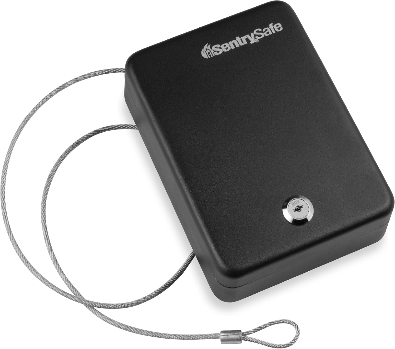 Sentrysafe P005K Safes Portable Lock Box with Key, 0.05 Cubic Feet, Black image number 5