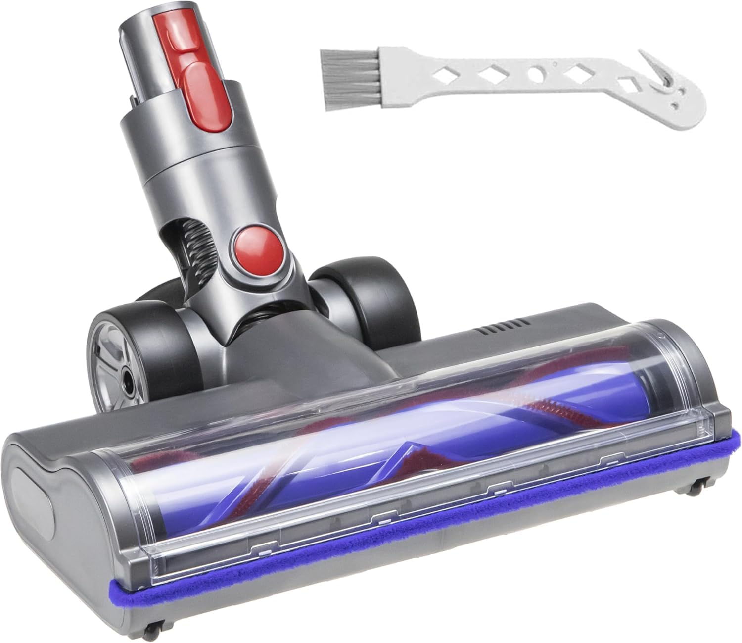 Vacuum Motorhead Compatible for Dyson V7 V8 V10 V11 V15 SV10 SV12 SV14 Animal Absolute Electric Head 4 LED V Shape Roller for Hard Floor Low Carpets image number 6