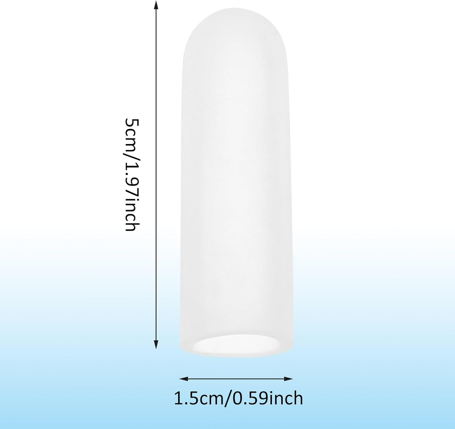 Gel Finger Cots, 14 Pieces Silicone Finger Protectors, Fingertip,Cracked Fingertip Treatment,Thumb Protector Covers for Hand Eczema Finger Arthritis image number 1