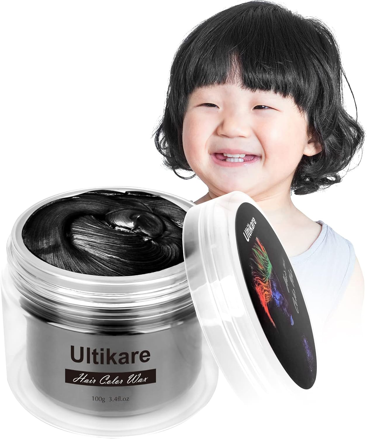 Hair Color Wax, Ultikare Instant Hair Dye Cream Mud Washable Temporary Hair Dye Natural Hairstyle Color Pomade for Party, Cosplay, Halloween