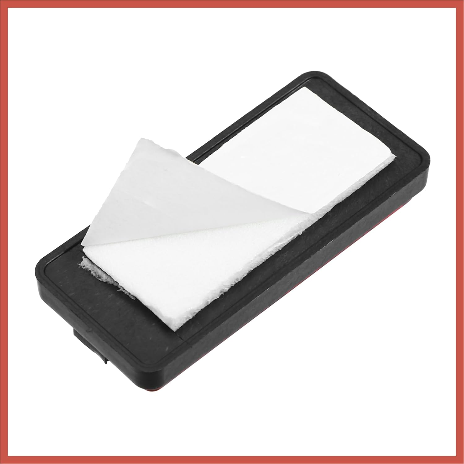 ACROPIX 6 Pcs Rectangular Stick-On Safety Spoke Reflective Self Adhesive Reflector for Gate Posts Cars Trailer Motorcycle Trucks Boat Bicycle Bike Red Car Parts image number 1