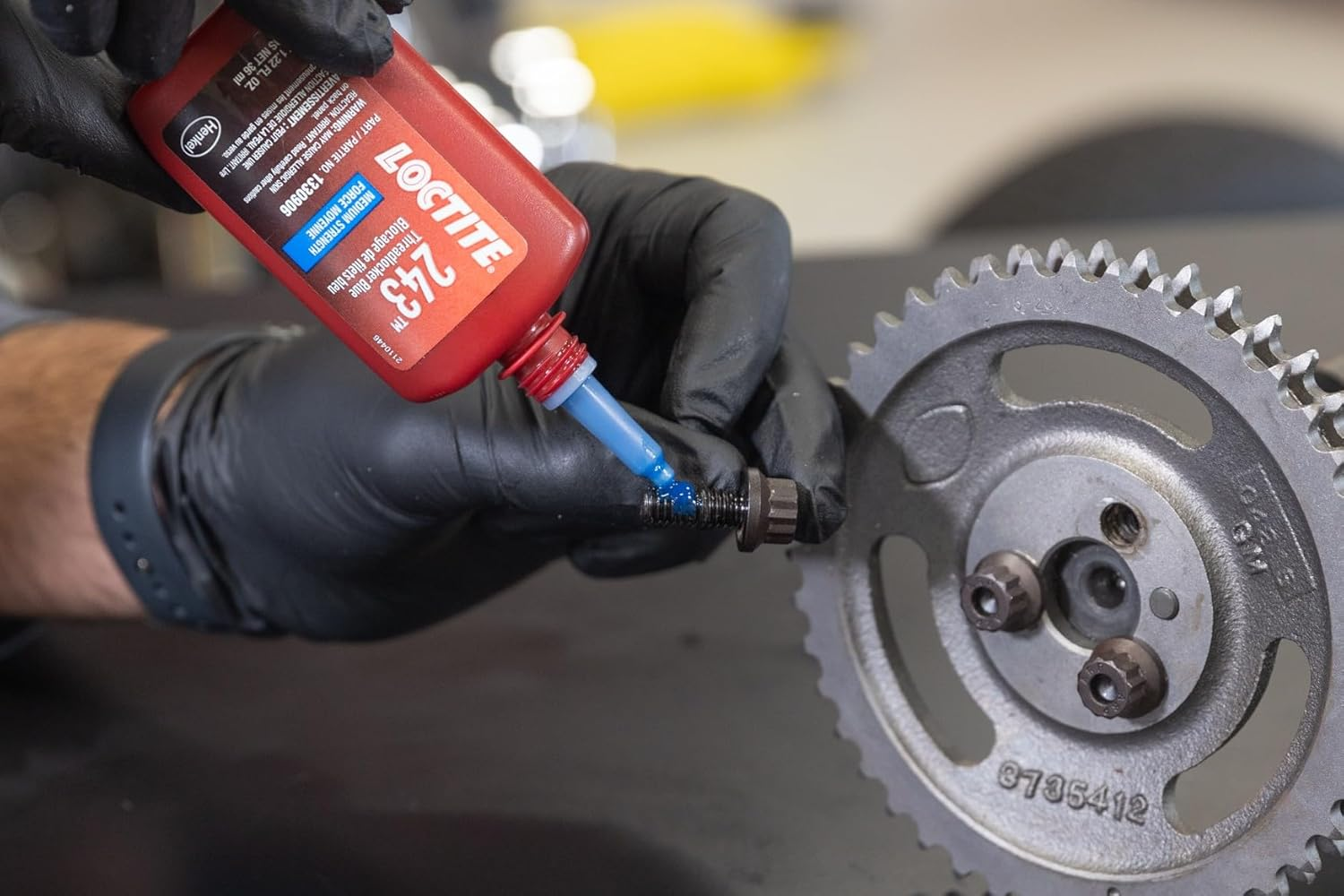 Loctite 1330906 243 Medium Strength Surface Insensitive Threadlocker, 36-Milliliter Tube image number 2