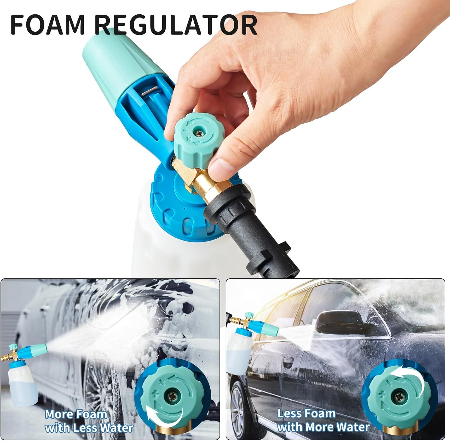 Snow Foam Cannon 1 Liter Adjustable Snow Foam Lance for Karcher K2 K3 K4 K5 K6 K7 Pressure Washer image number 5
