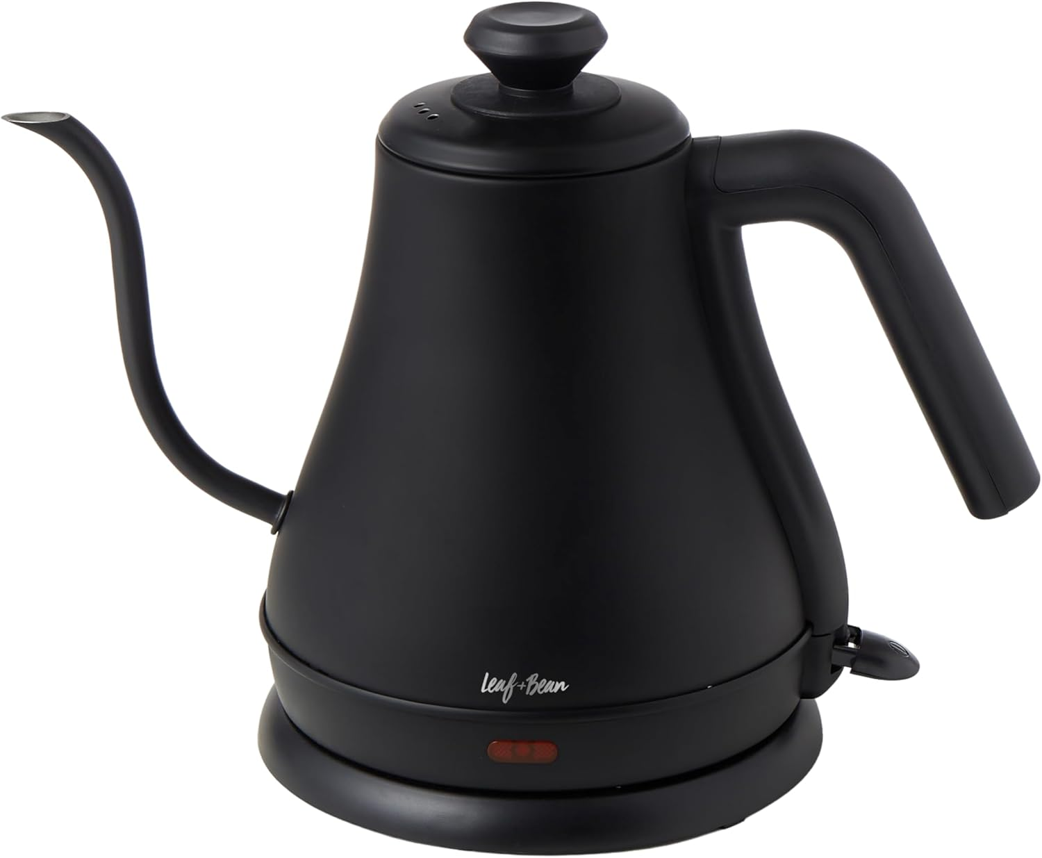 Leaf & Bean Electric Goose Neck Kettle Black, 800Ml, 28.5X18.5X20Cm - Controlled Pouring for Coffee Brewing and Tea Preparation