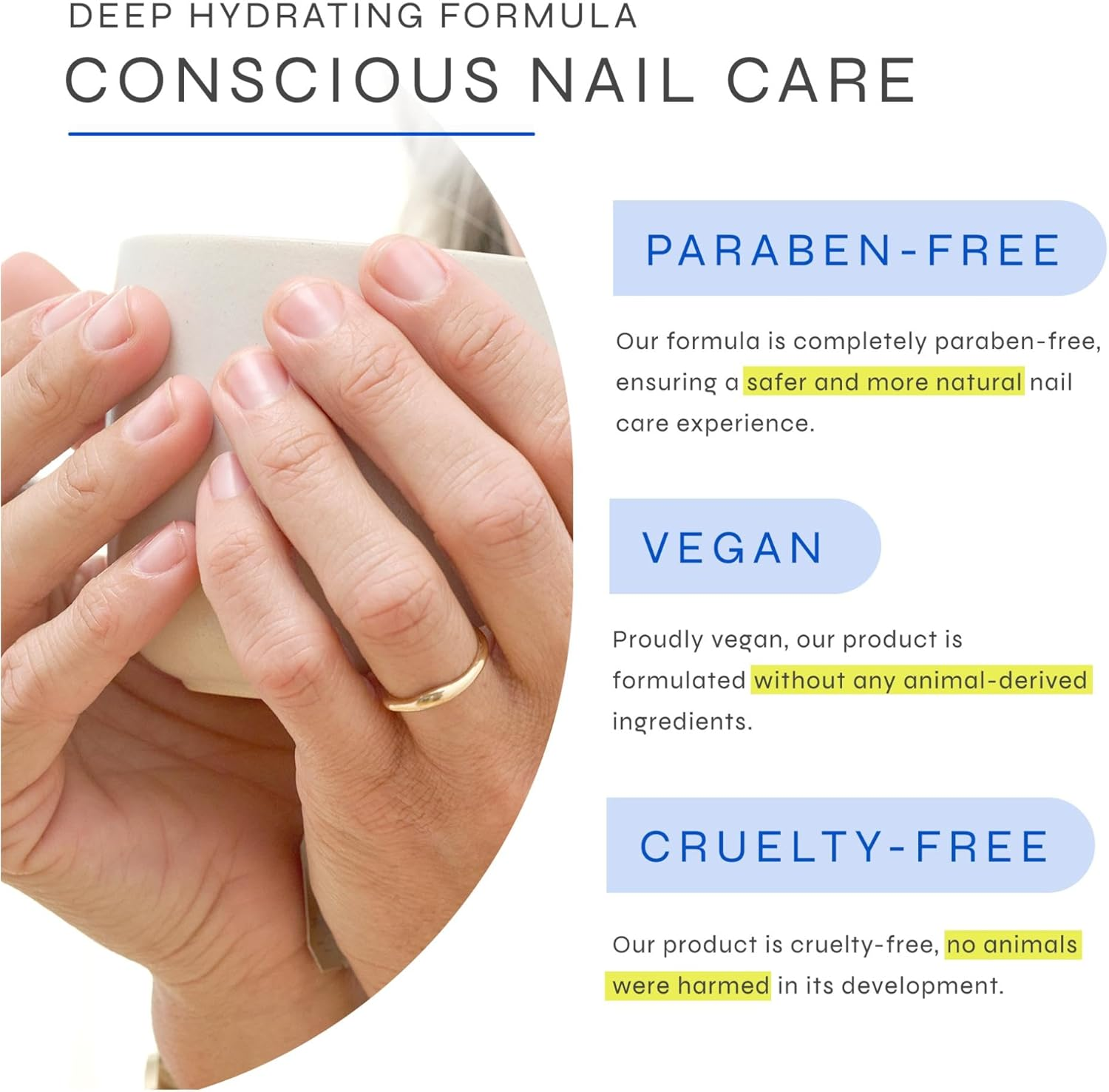 Dr. Dana Hydrating Nail Treatment and Natural Nail Strengthener for Instant Shine and Lustrous Healthy Nails - Non Greasy Gel Oil Hybrid Formula - Nail Growth and Repair image number 4