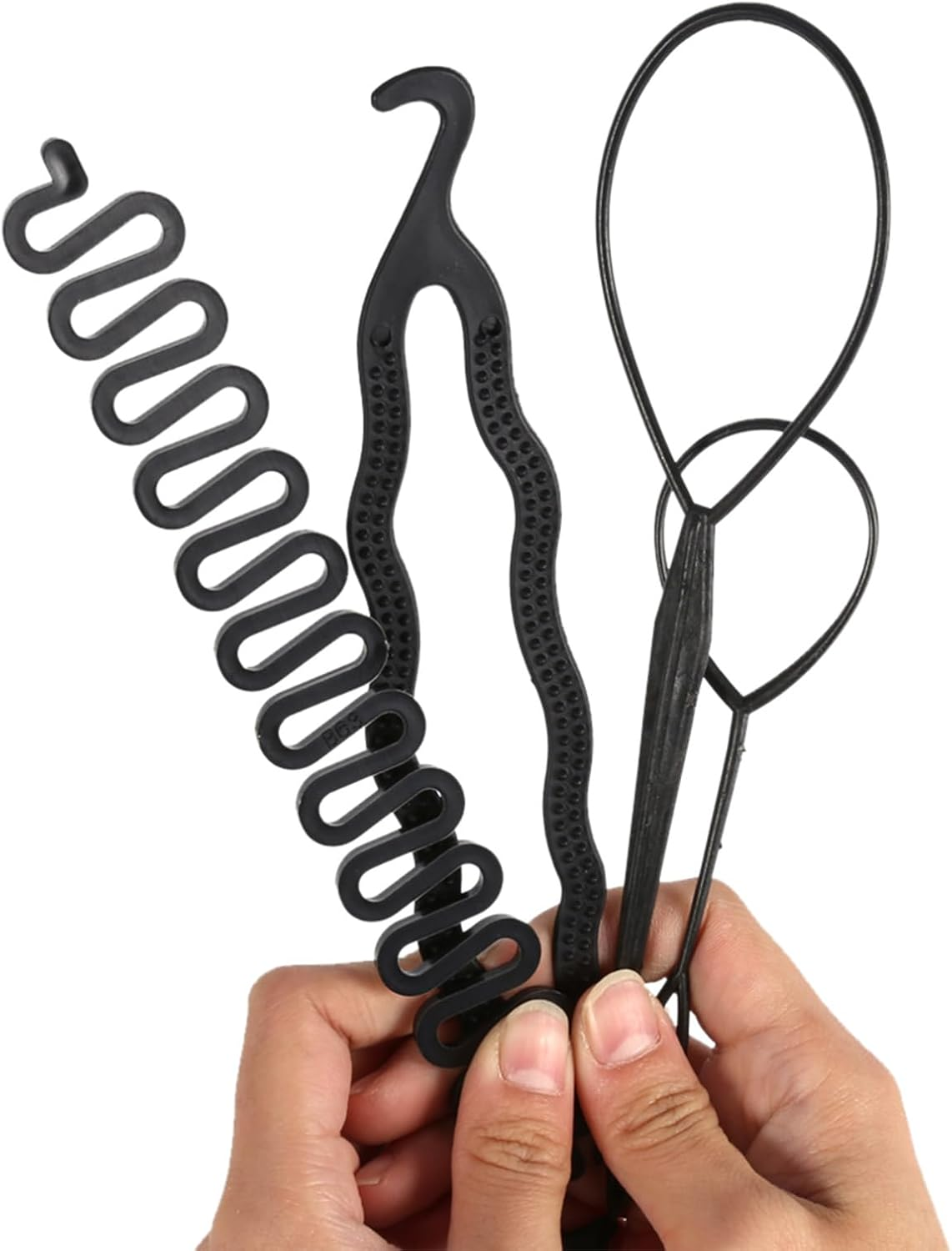 4 Pieces Styling Accessories Set - French Hair Clips, Braiding Stick for Hairstyling image number 3