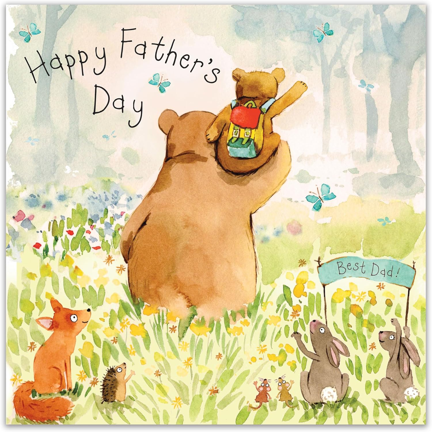 Twizler Father'S Day Card Dad Bear - Father Day Card from Daughter or Son image number 6