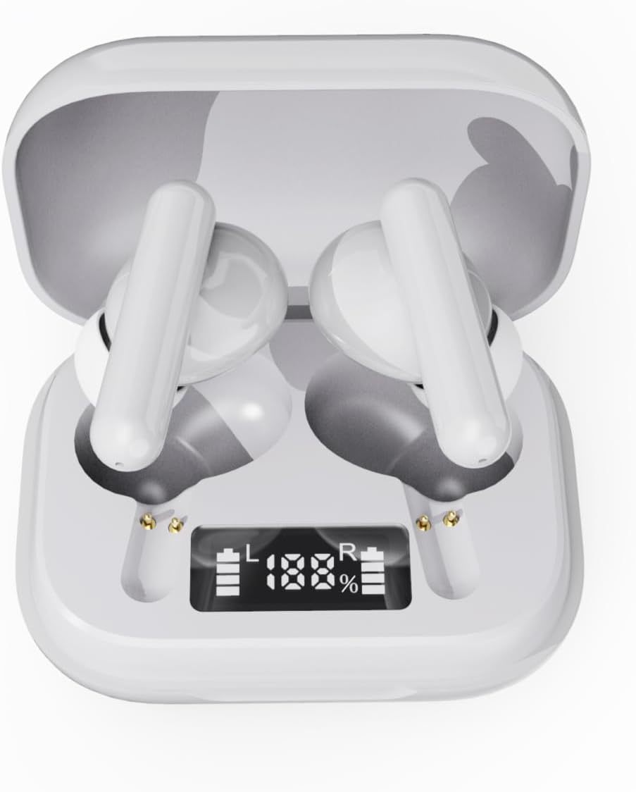 Denver TWE-38 Bluetooth Earbuds, White, 3.70 X 4.50 X 6.70 Cm image number 2