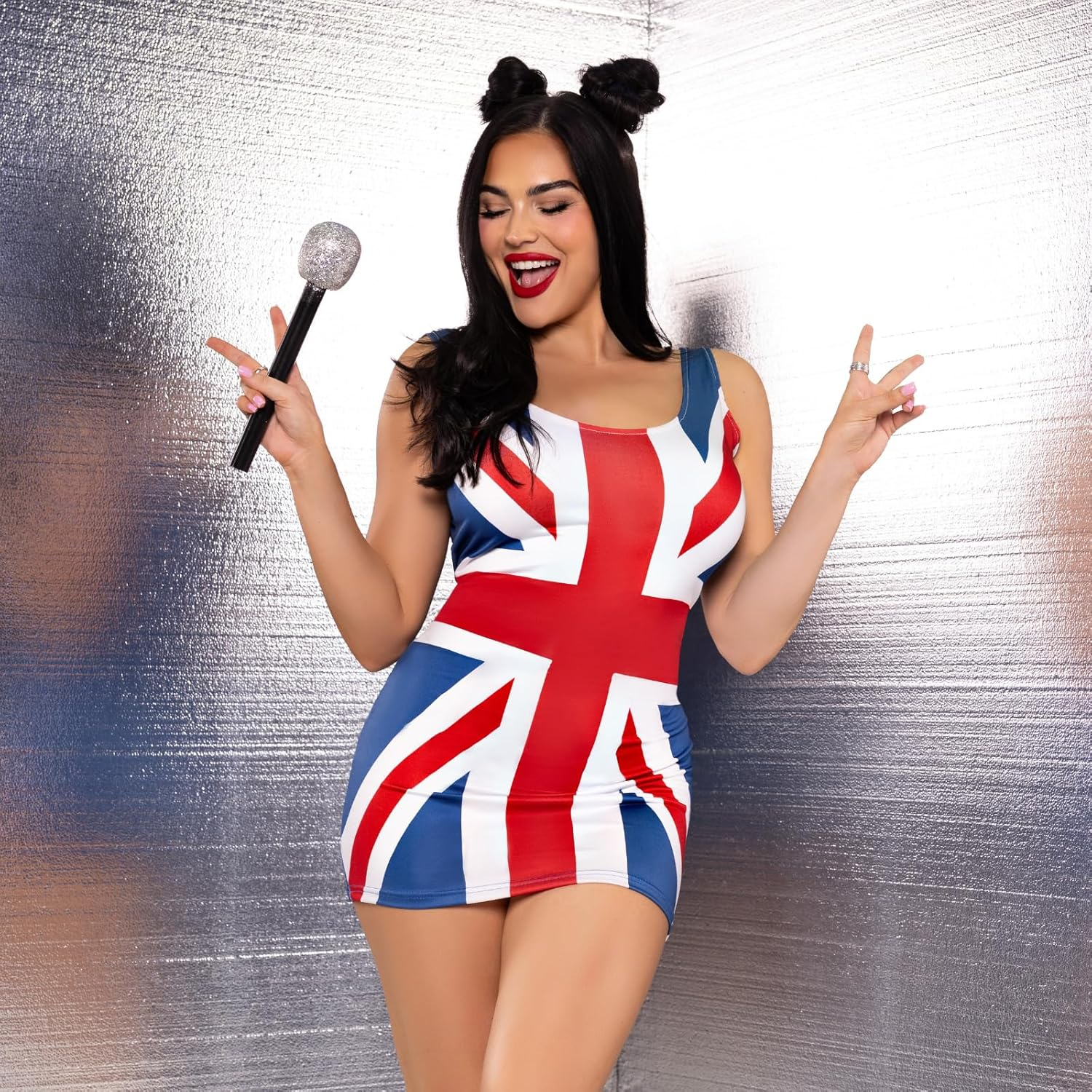 Leg Avenue 86909 10105 British Flag Dress Women'S Costumes, Multicoloured, S-M image number 1