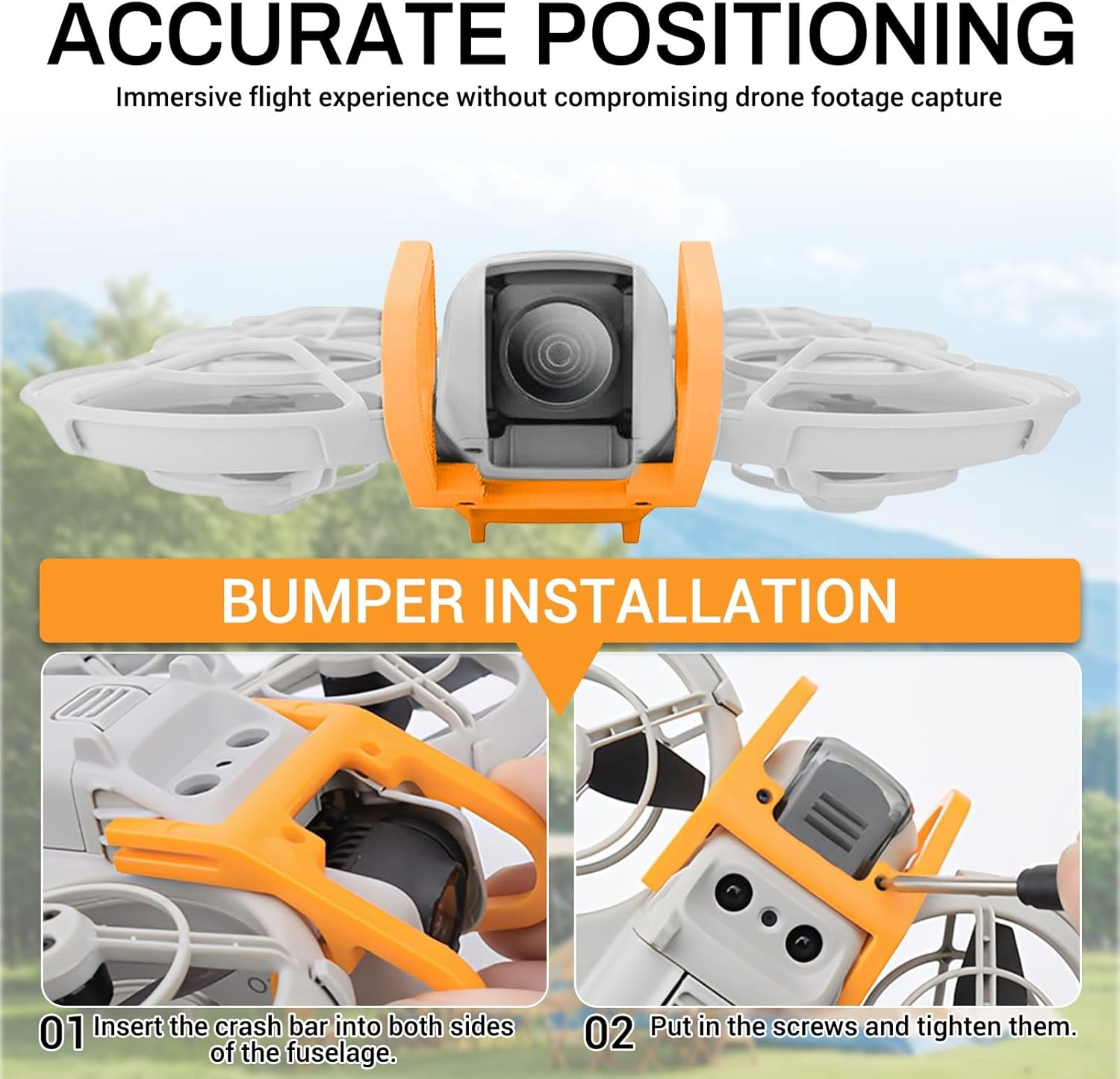 Gimbal Bumper Guard for DJI Neo Accessories, Drone Camera Lens, Anti-Collision Protection Bar, High-Quality Shock Protection, Quick Installation, Lightweight and Robust image number 4