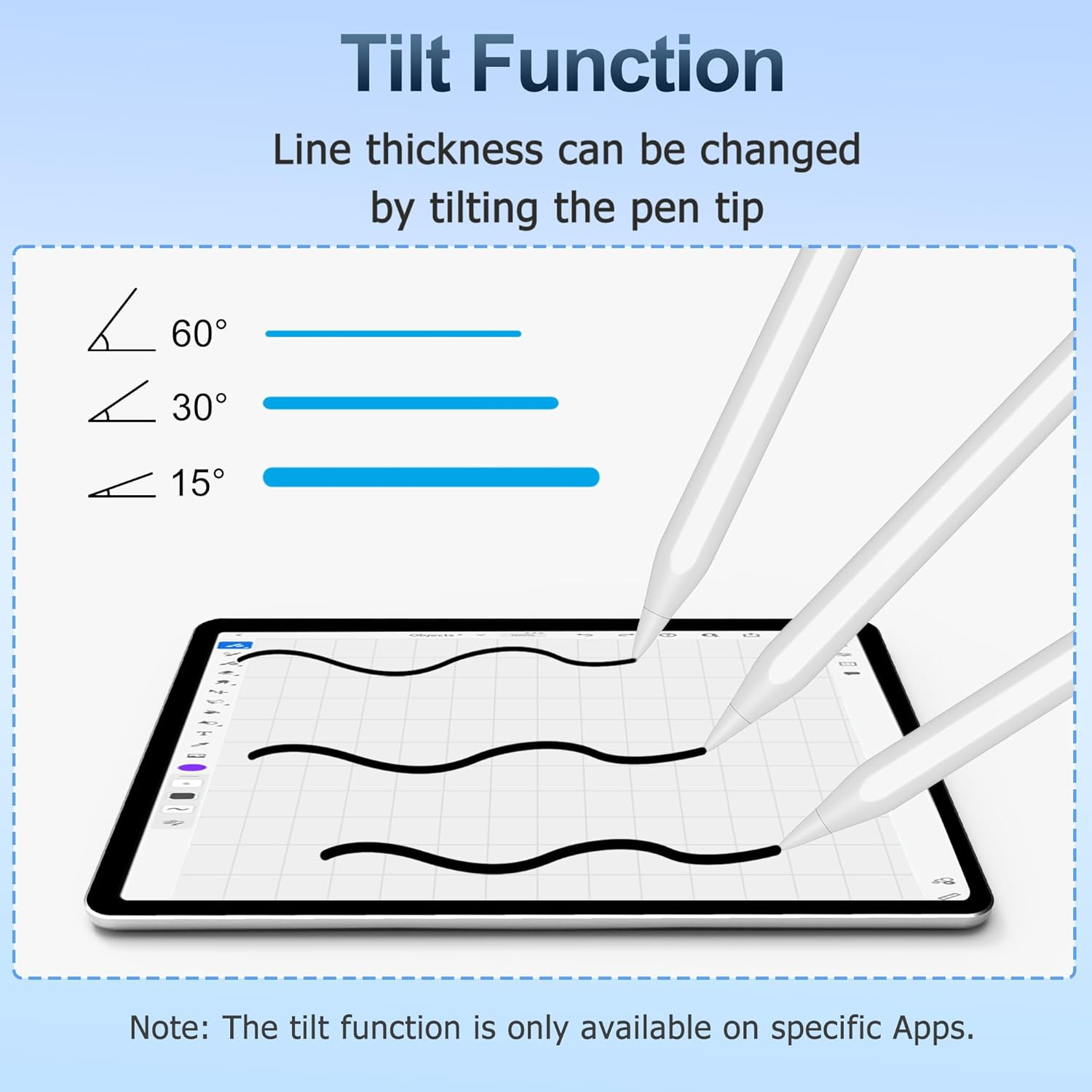 Stylus Pen for Apple Ipad 2025-2018, 2X Fast Charge/Palm Rejection, Tilt Function, Pencil for Ipad A16 11Th/10Th/9Th-6Th Gen., Pro 11"/12.9"/13" M4, Air M2 M3 11/13"/5Th-3Rd, Mini A17 Pro/6Th/5Th image number 1