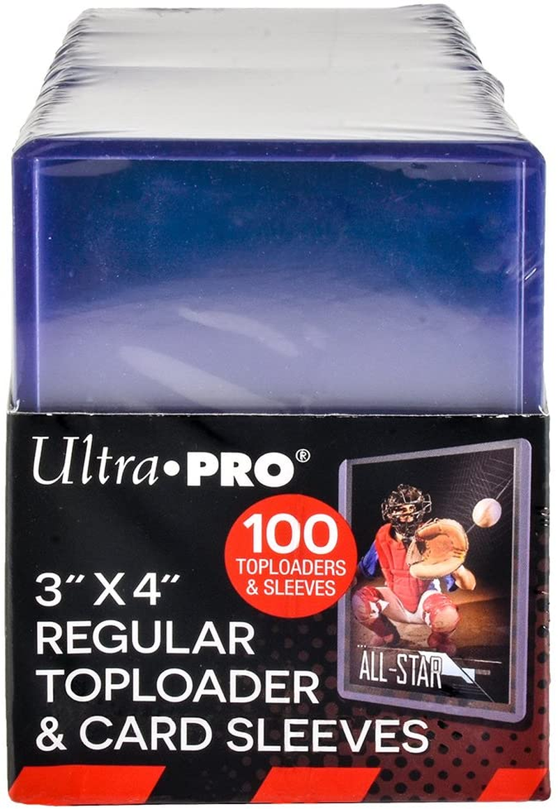 Ultra Pro: UP83648 3" X 4" Regular Toploaders & Card Sleeves (100 Ct Retail Pack)