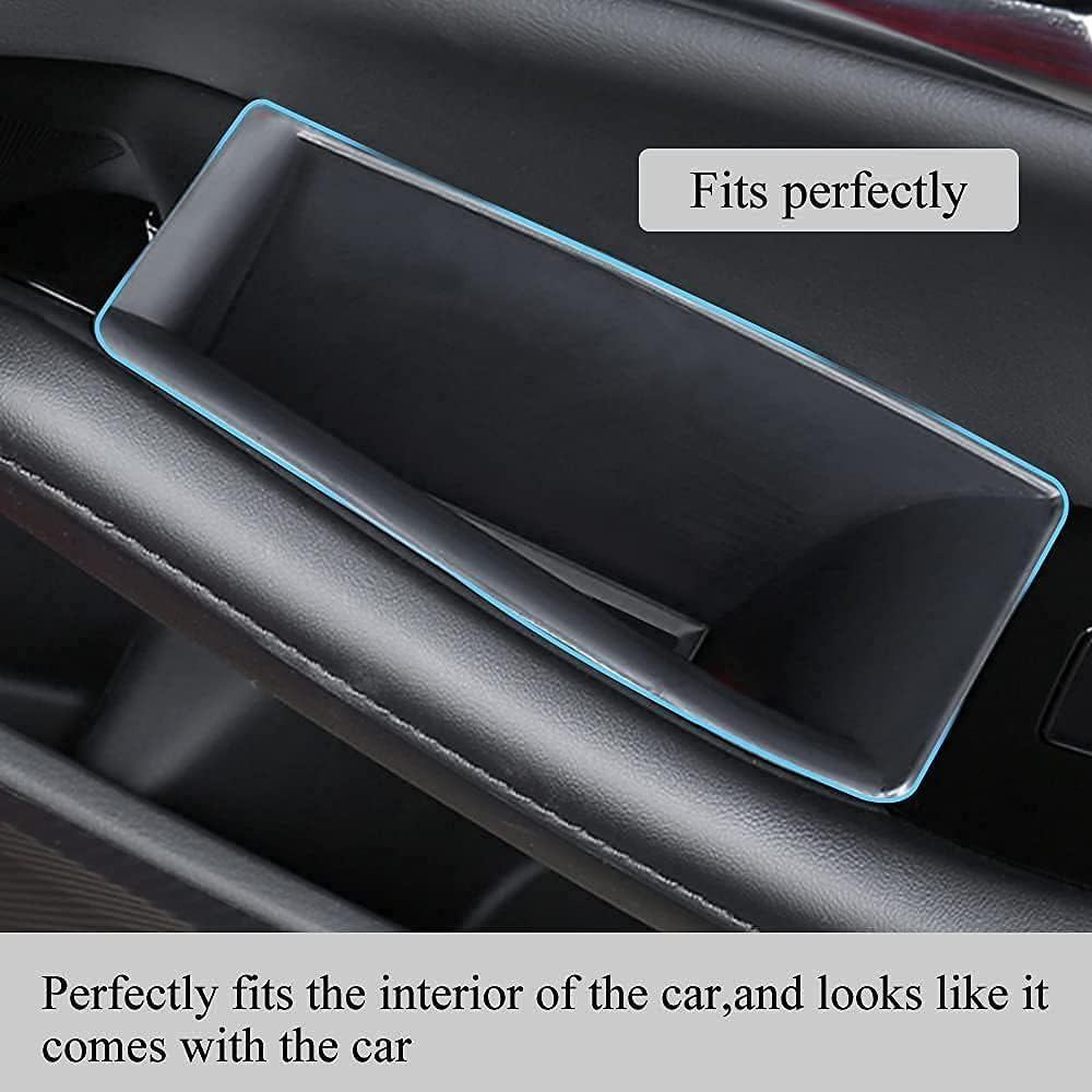 4Pcs Car Door Side Storage Box for 2019-2023 Mazda3 2020-2023 CX-30 CX30 Door Handle Organizer Mazda3 BP CX-30 DM Phone Container Key Holder ABS Tray Insert Glove Pallet (4PCS Front Door Rear Door) image number 4