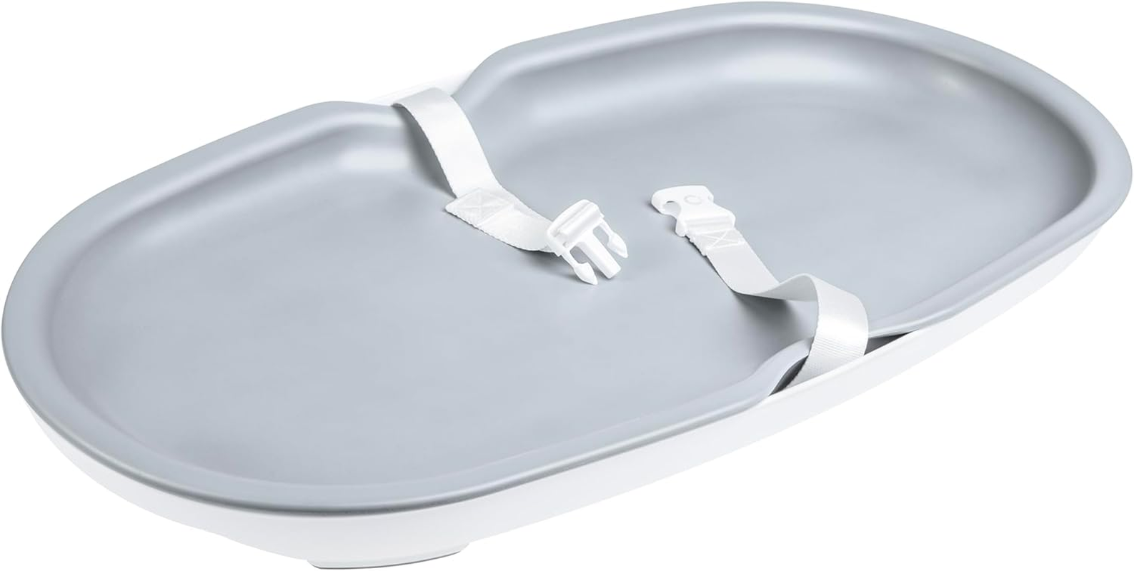 Ubbi Baby Changing Pad, Easy to Clean with Detachable Base, Lightweight, Waterproof Foam, Includes Safety Strap and Non-Skid Feet, Taupe