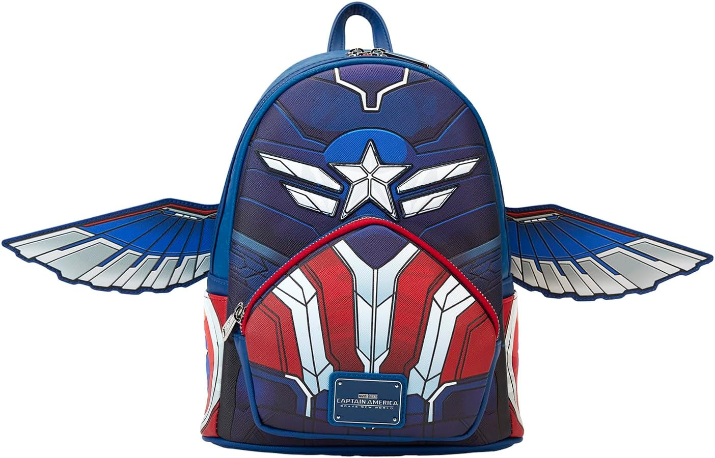 Loungefly Marvel Captain America Brave New World Cosplay Mini Backpack Marvel Accessories image number 2