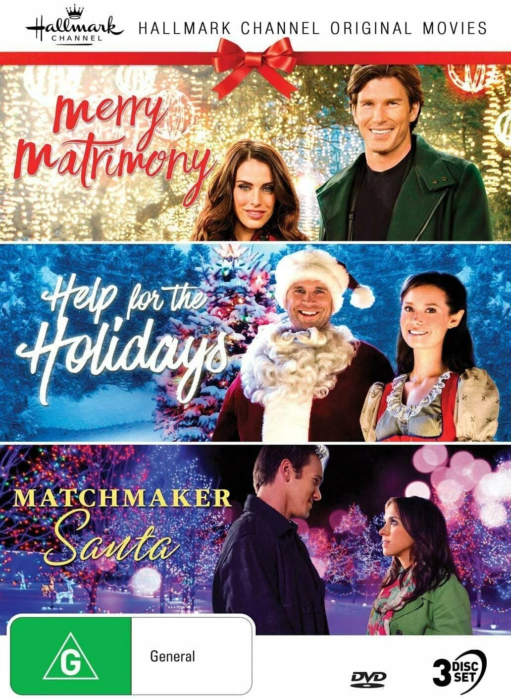 Hallmark Christmas 3 Film Collection (Merry Matrimony/Help for the Holidays/Matchmaker Santa)