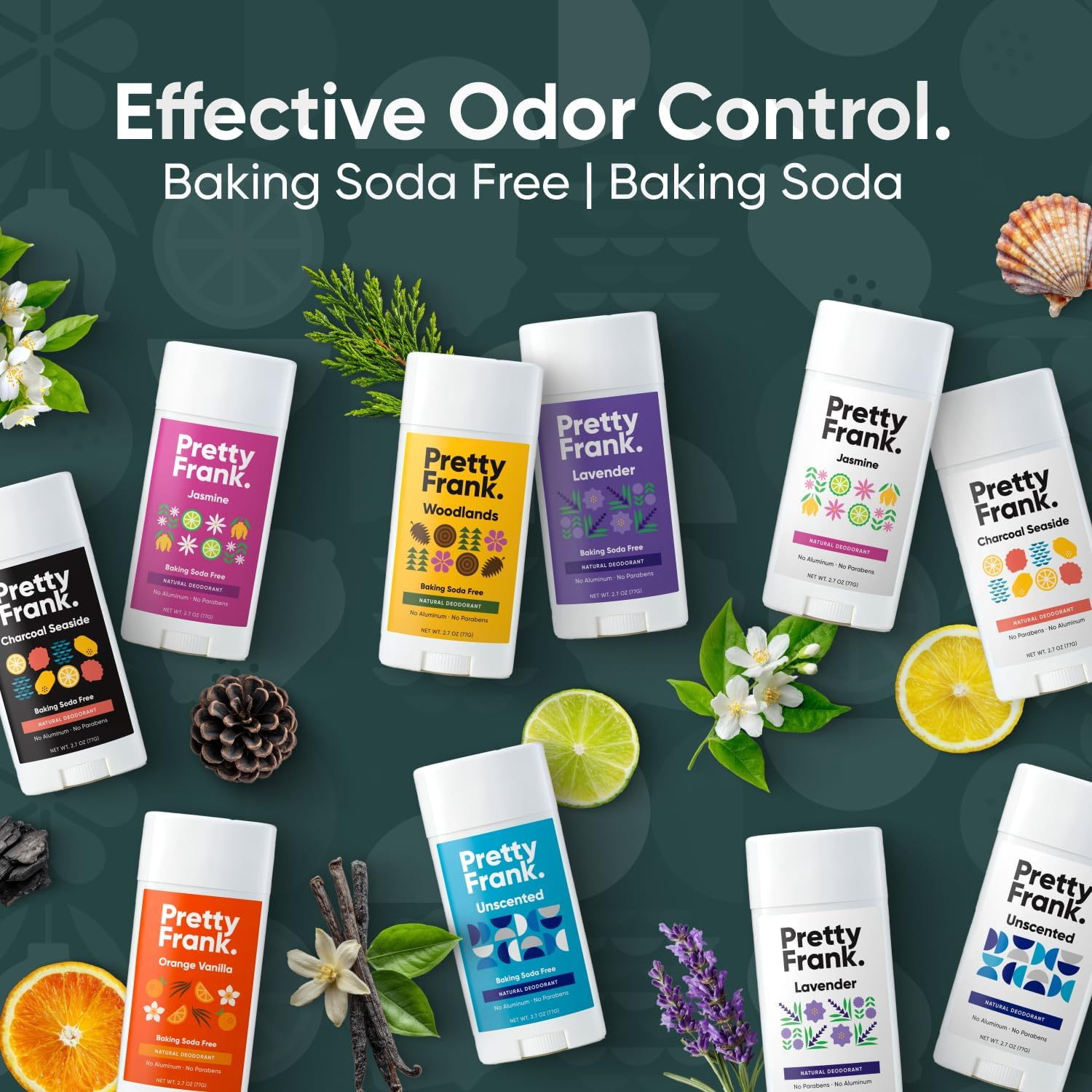 (Orange Vanilla, 80Ml (Pack of 1)) - Pretty Frank Natural Deodorant Stick, Baking Soda Free Natural Deodorant for Women, Men, Teens, Kids - Paraben Sulphate Free with Arrowroot, Coconut Oil, Shea Butter, Zinc (Orange Vanilla, 1Pk) image number 4