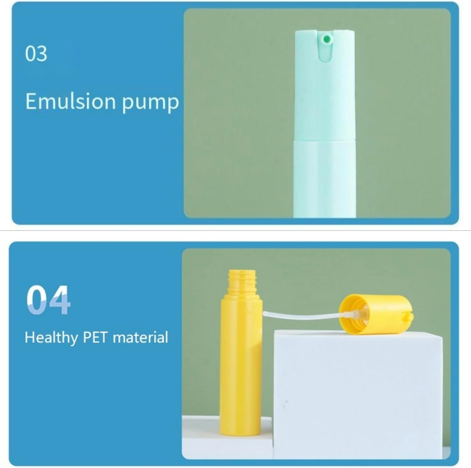 Travel Spray Bottle 4Pcs 30 Ml Leak Proof Fine Spray Bottle Plastic Refillable Spray Bottles for Perfume, Toner, Facial and Hair Mist ﻿ image number 1