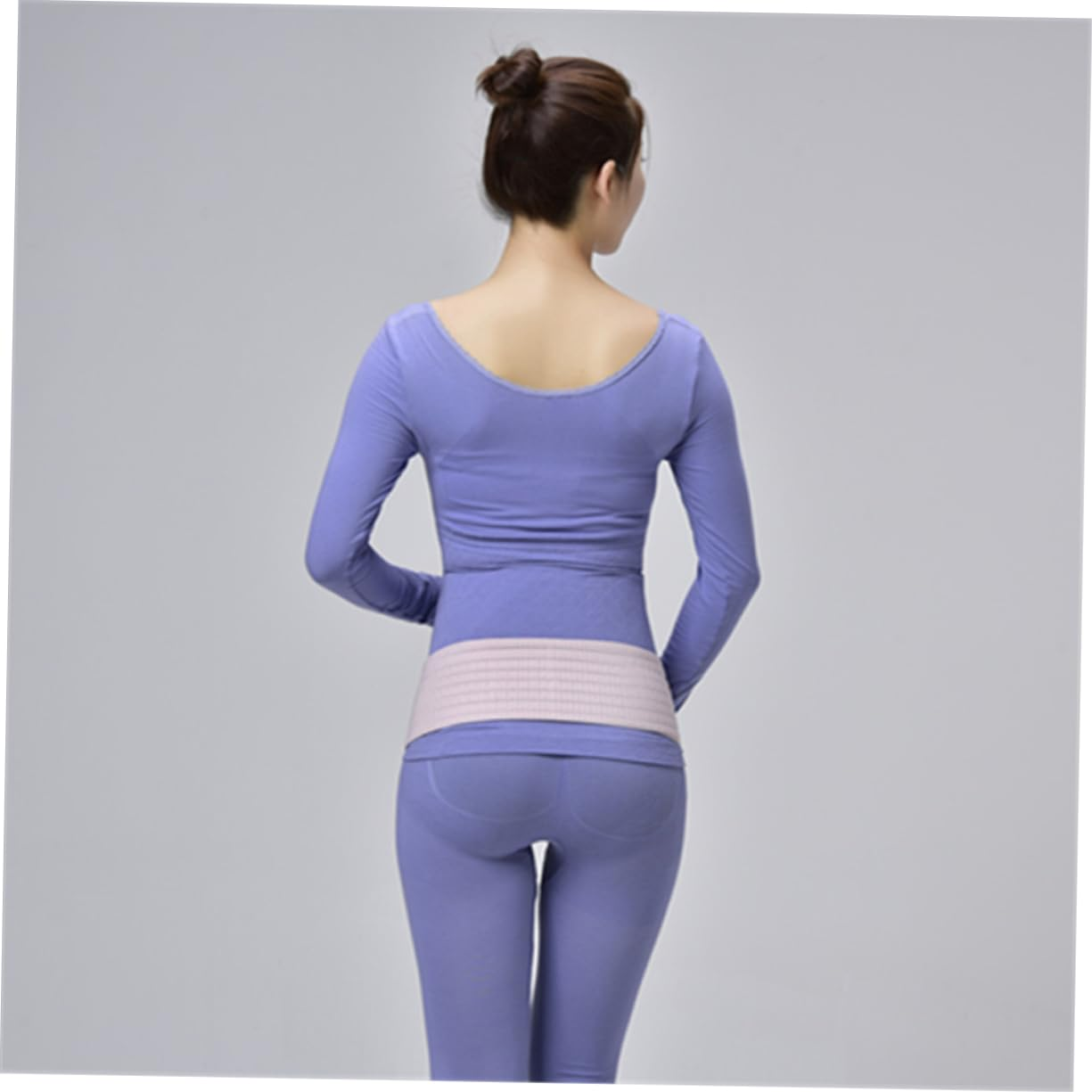 FRCOLOR Pregnant Women Breathable Dual-Layer Abdominal Support Belt Postpartum Pelvic Waist Care Band Pregnancy Protector Pink Free Size image number 2