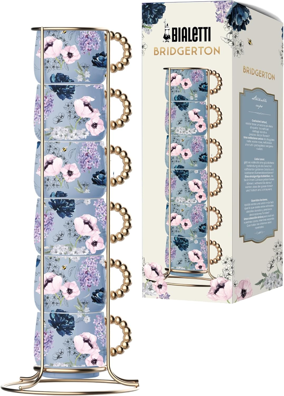 Bialetti - Bridgerton Stackable Mugs, Set of 6 - Official Netflix License image number 3