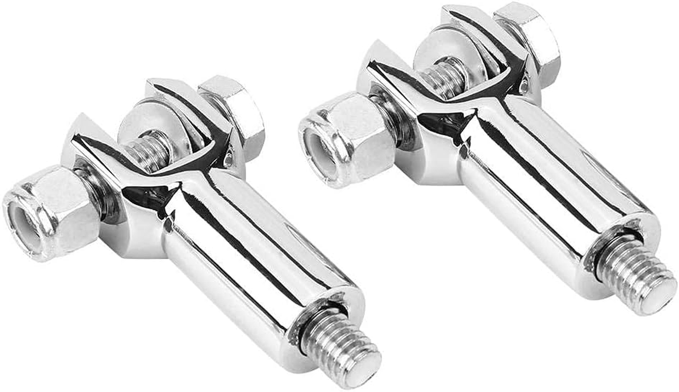 Motorcycle Foot Pegs Supports Mounts Clevis Fits for Harley Davidson Softail 2000-2006 (Chrome) Harley Pegs Mount Bolts image number 2