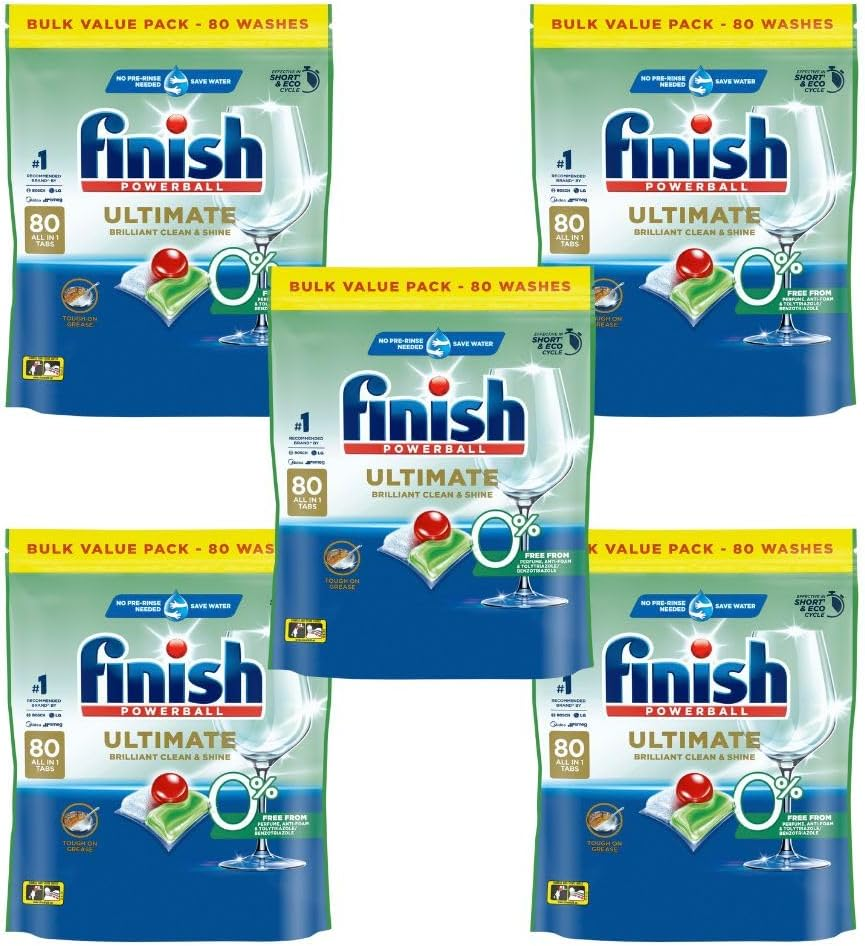 Finish POWERBALL Ultimate 0% Free 400 Tablets (80 X5)