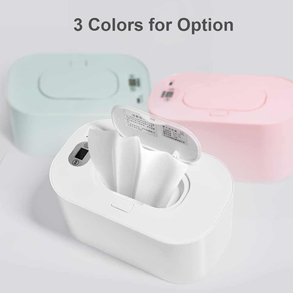 LAPOOH Baby Wipe Warmer with Digital Display Large Capacity Baby Wet Wipes Warmer Dispenser USB Powered, Adjustable Temperature Heating image number 5