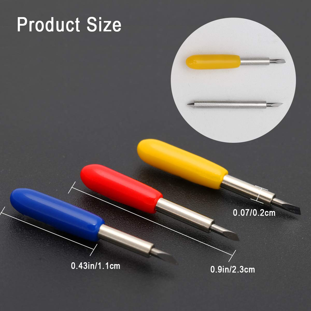 20 PCS 3Rd Party Accessory Blades for Cricut - Replacement for Explore Air 2, 10P 45&deg; for Expression, 5P 30&deg;, 5P 60&deg; Cutting (20 Pack) image number 5