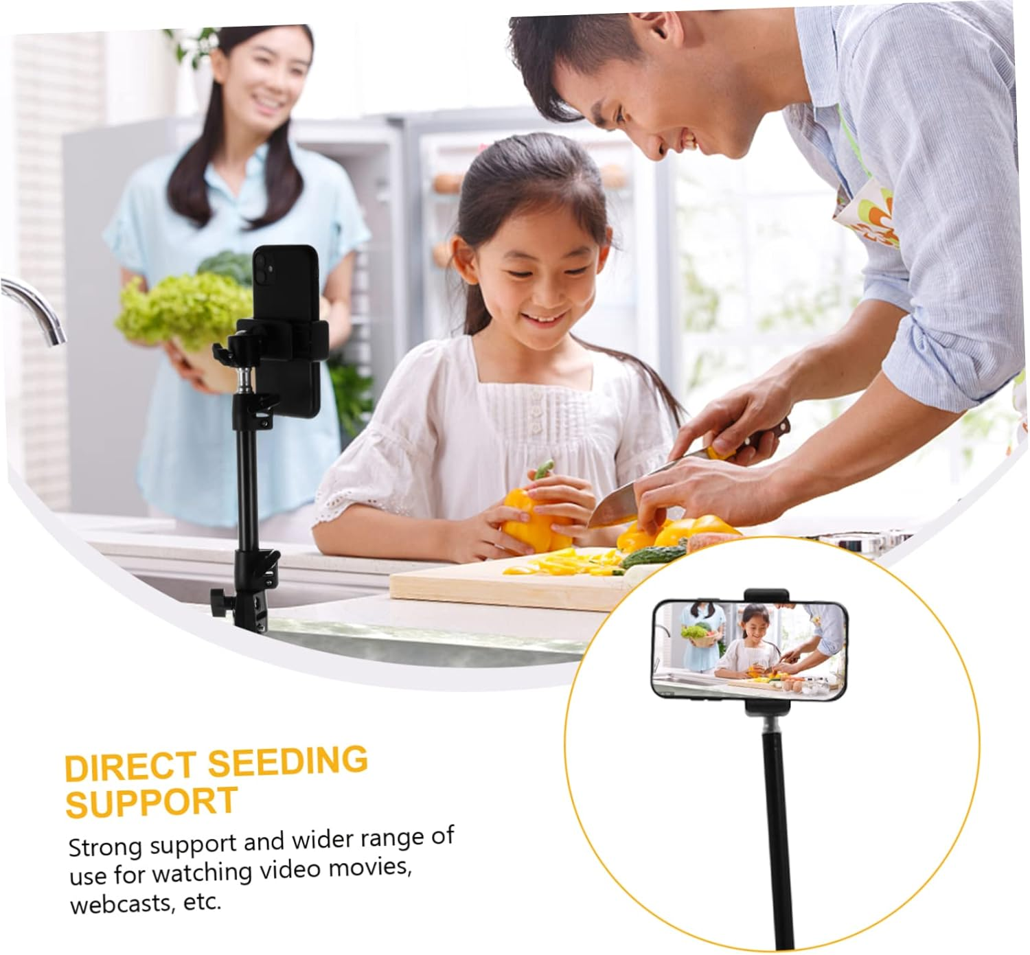 Live Streaming Phone Holder Stand Phone Suction Vacuum Suction Holder for Stand Accessory image number 5