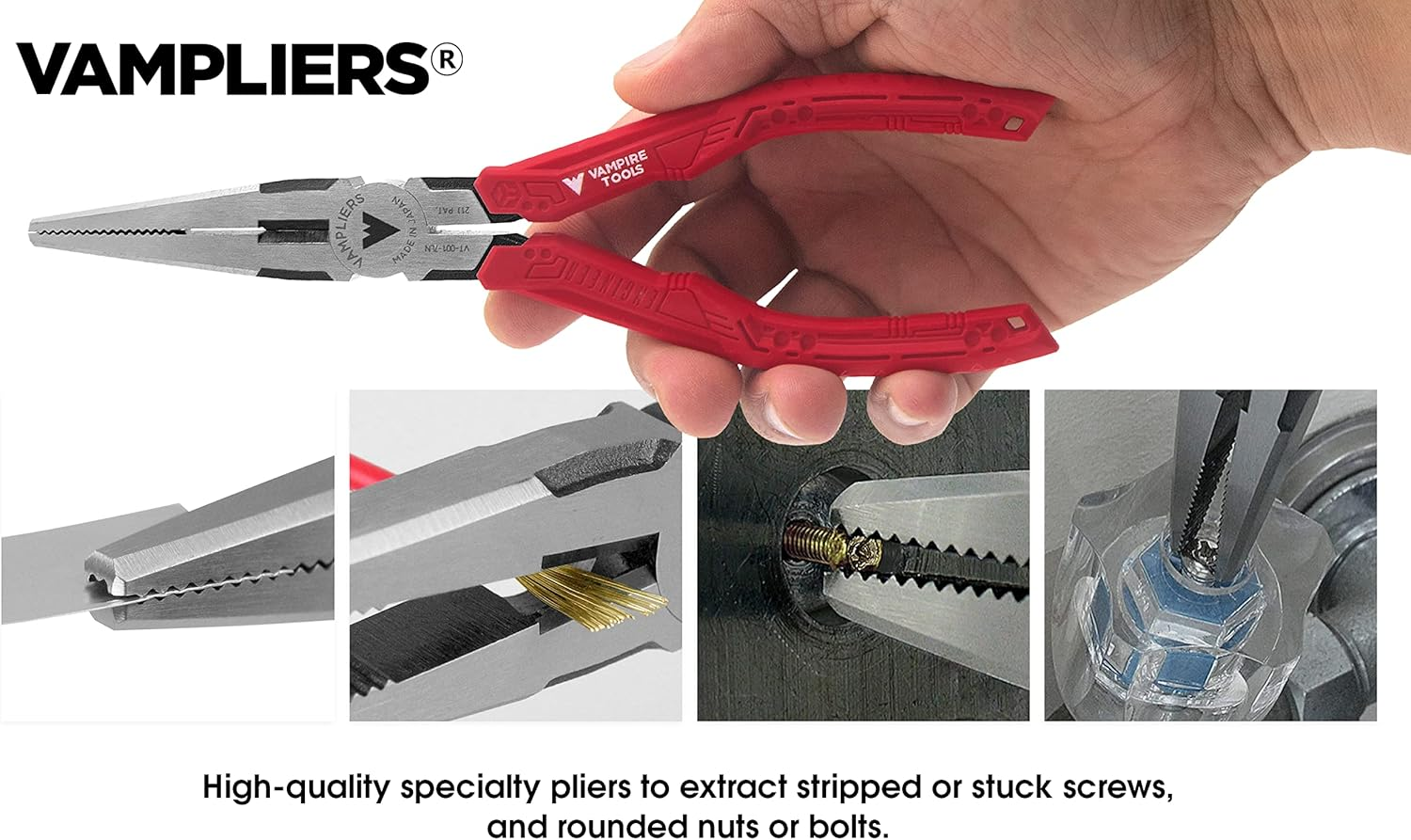 Vampliers Vampire Professional Tools International VMPVT-001-7LN 7LN, 7.5" Long Nose image number 2