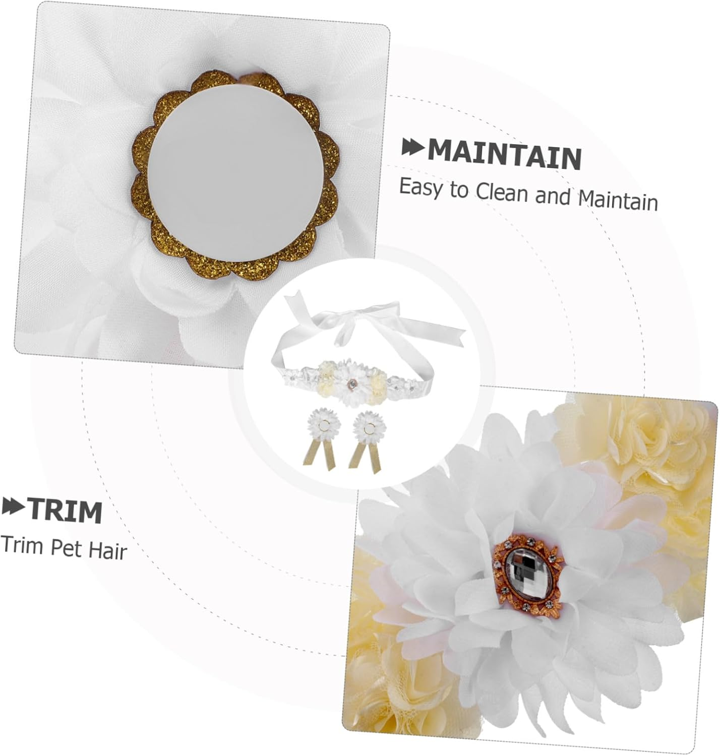 Adjustable Floral Maternity Sash Belt with Soft Breathable Satin Ribbon Comfortable Pregnancy Belly Band for Shower Photoshoot and Special Events image number 6