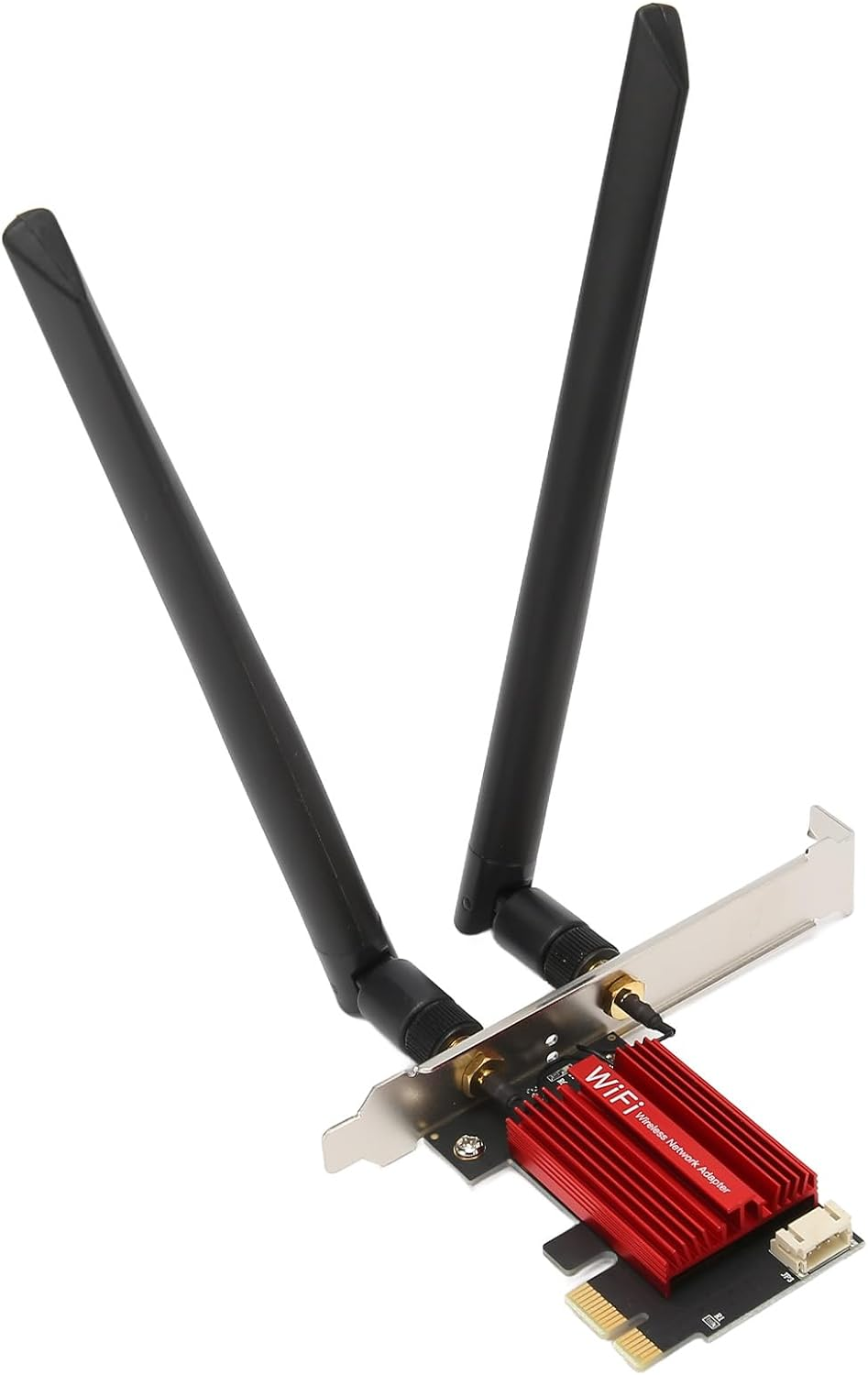 AX1800 Pro WIFI6 PCIE Network Card, 1800Mbps Bluetooth Dual Antenna PCIE Adapter Network Card for Desktop PC, PCIE X16 Expansion Card for HD Video Online Games image number 4