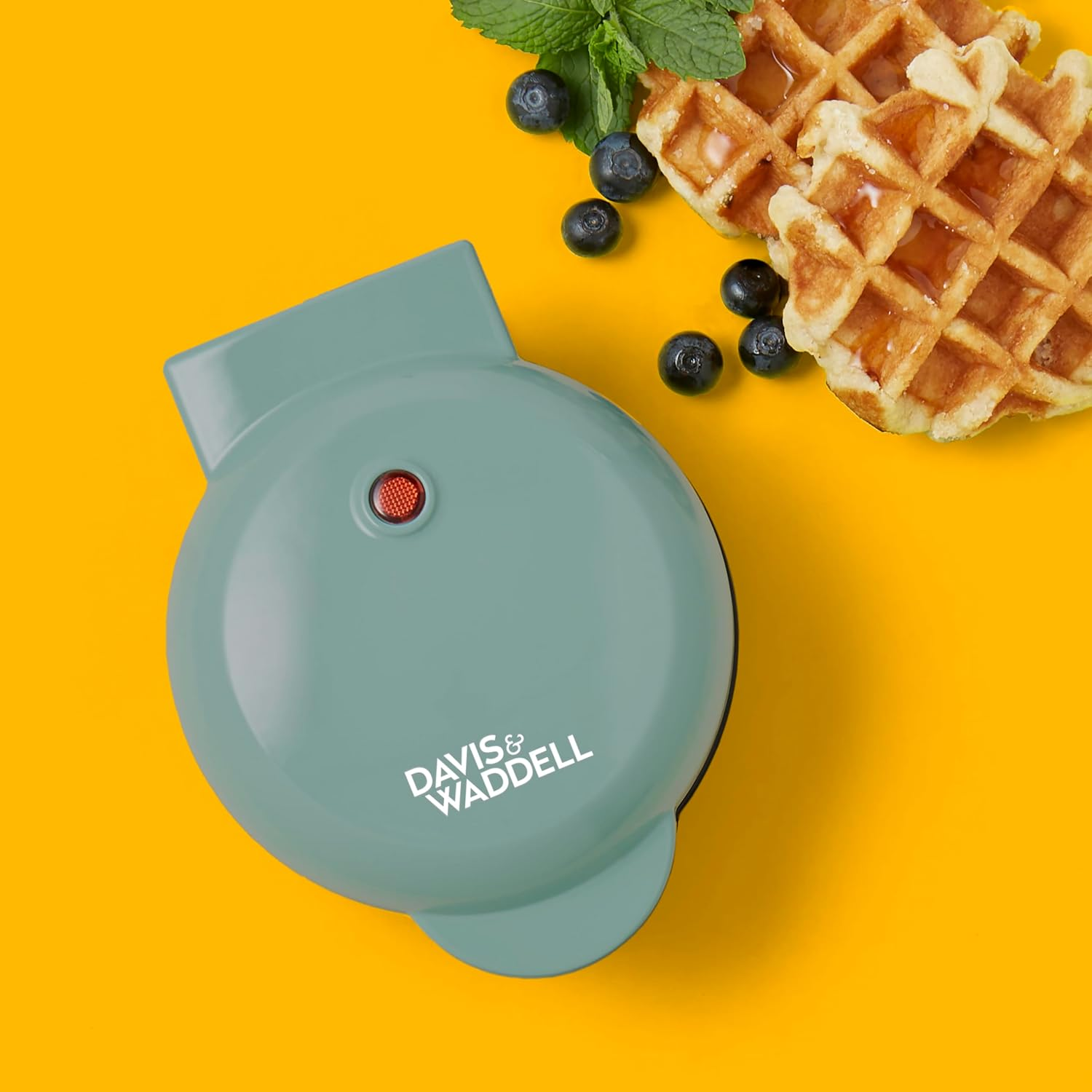Davis & Waddell Electric Mini Waffle Maker, Green image number 2