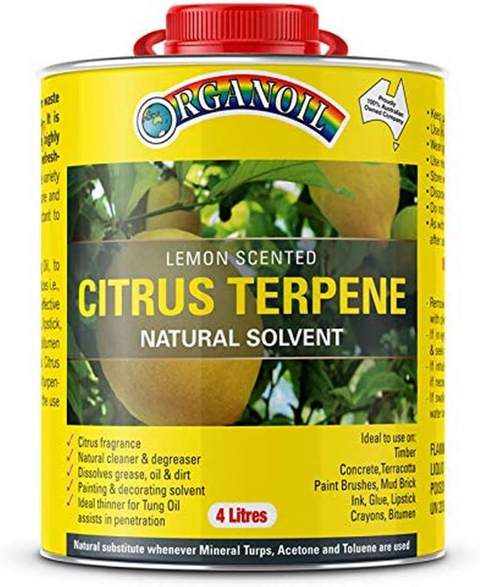 Tung Oil Citrus Terpene Bio-Degradable Natural Solvent 4L, Clear