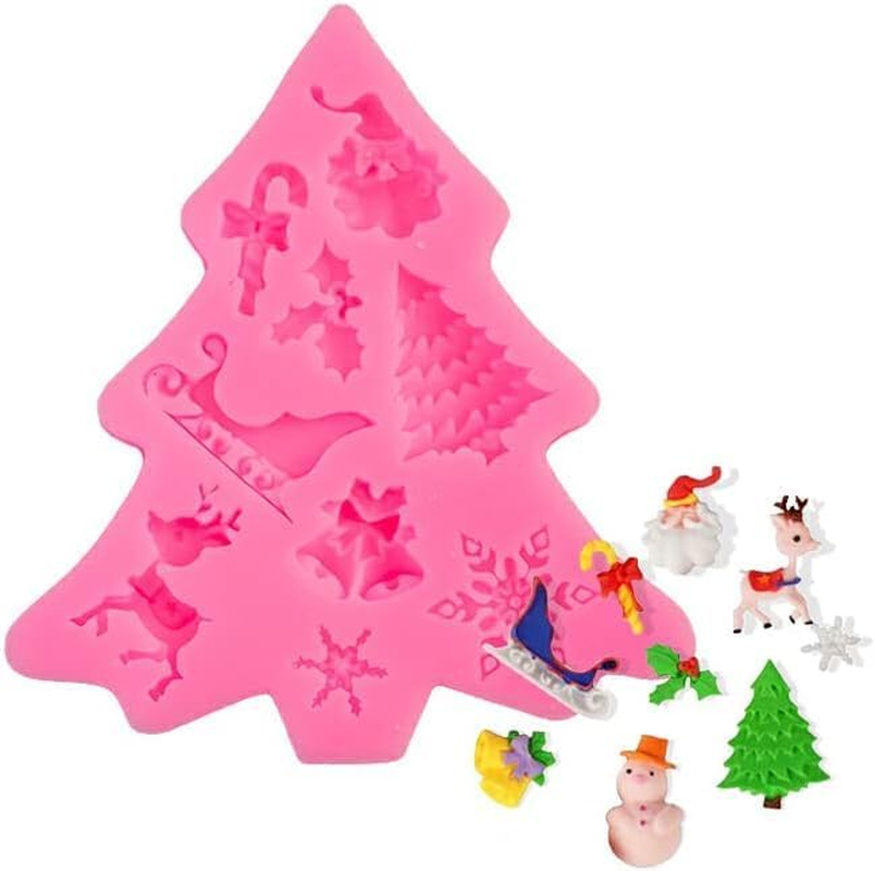 Biscuit Molds Kitchen Baking Handmade Christmas Themed Embossed Mould Dessert Fondant Casting Die Cupcake Chocolate, Sleigh Elk image number 5