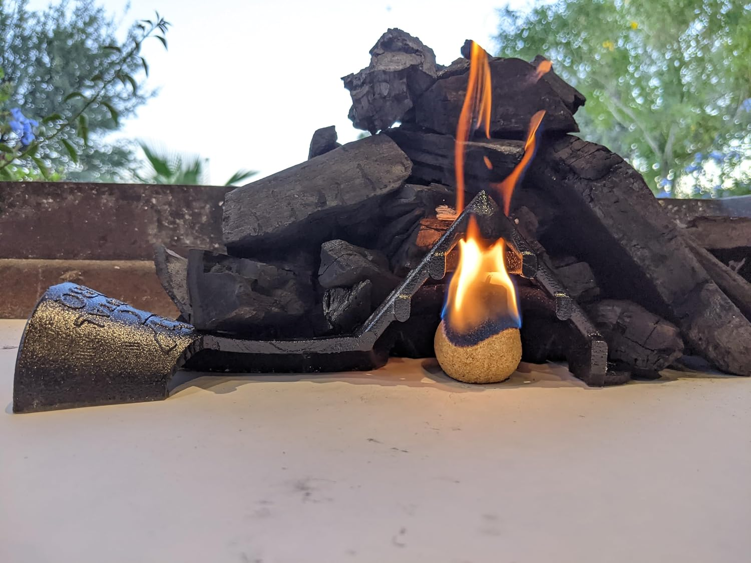 Brutal BBQ Fireguard Firewood and Charcoal Starter | Fire Starters for Grill | Easy to Use Grill Starter | Compact Firestarters for Outdoor Fire Pit | Coal Burner, Firewood and Charcoal Fire Starter image number 4