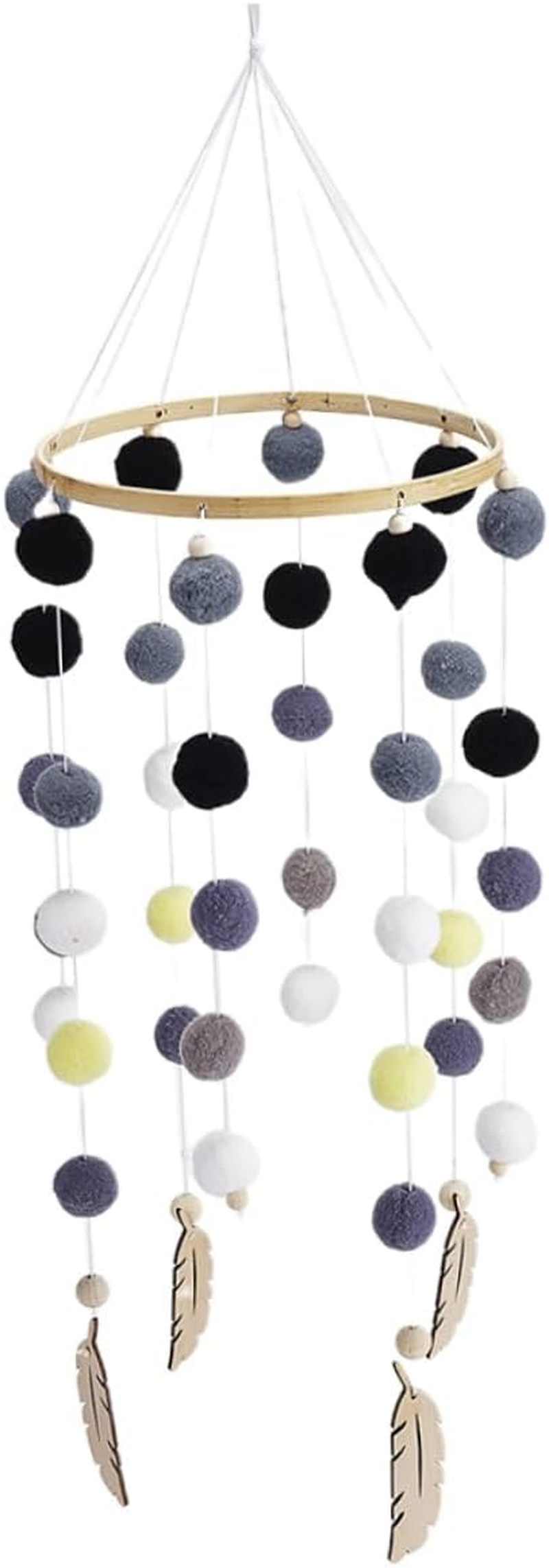 Hairball String Pendant Wall Hanging Decor Grey Adorable Livingroom Hangings Wall Ornament for Home Shop for Cottagecore Decor image number 1