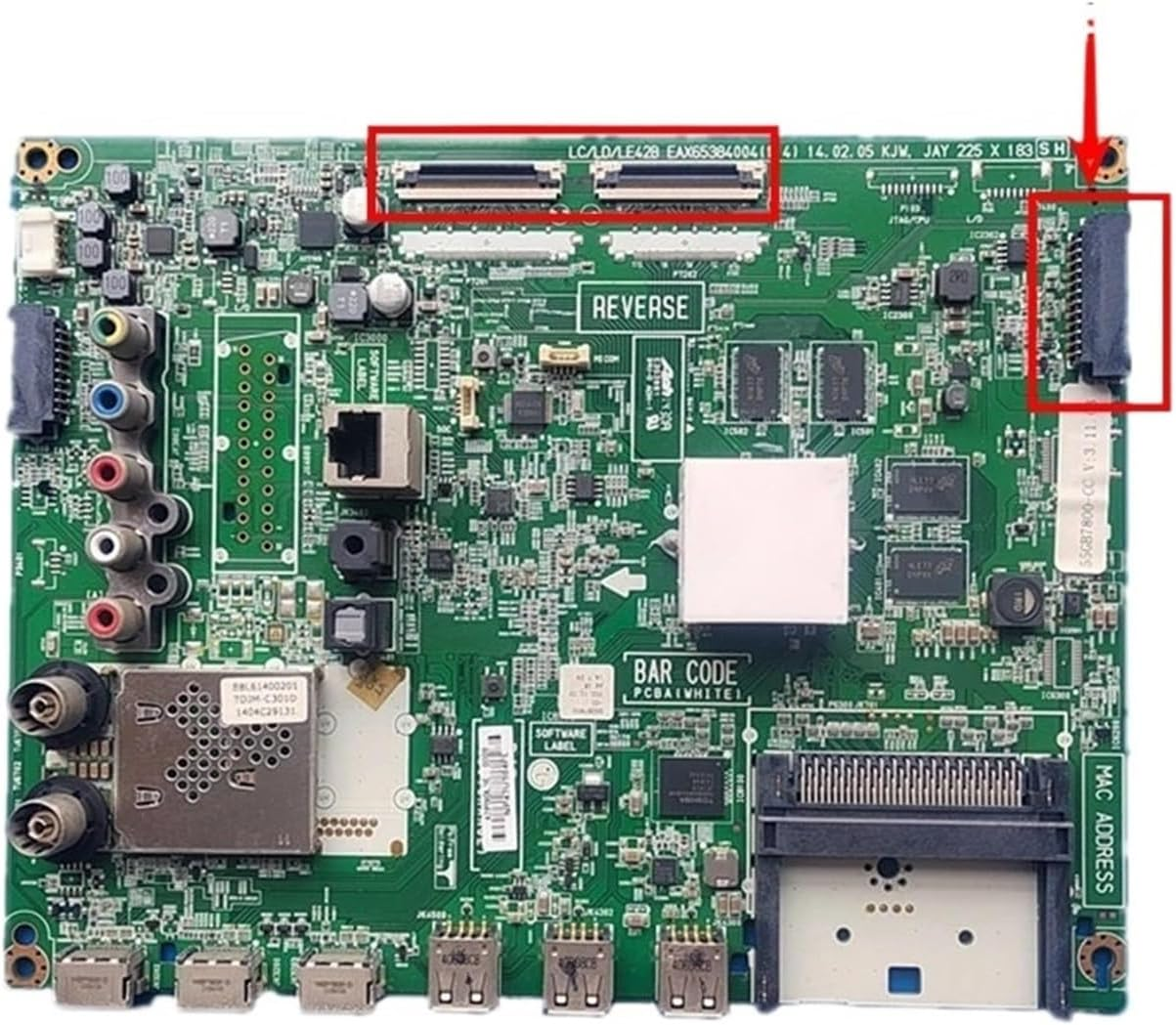 EAX65384003 EAX65384004 (1.4) (1.5) EAX65384005 EBL61400201 EBT62800409 Main Board for 55GB7800 55LB700V-ZG 42LB670V 42LB671V TV Motherboard(42 Inch)