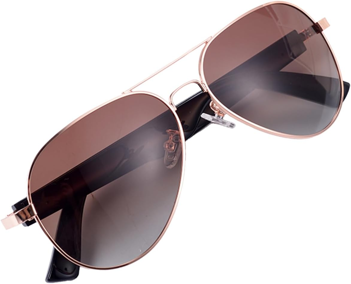 Meagtlva Bluetooth Sunglasses for Men and Women,Fast Charging Smart Glasses with Open Ear Speaker,Touch Voice Contro,Polarized Lens, Hands Free Calling