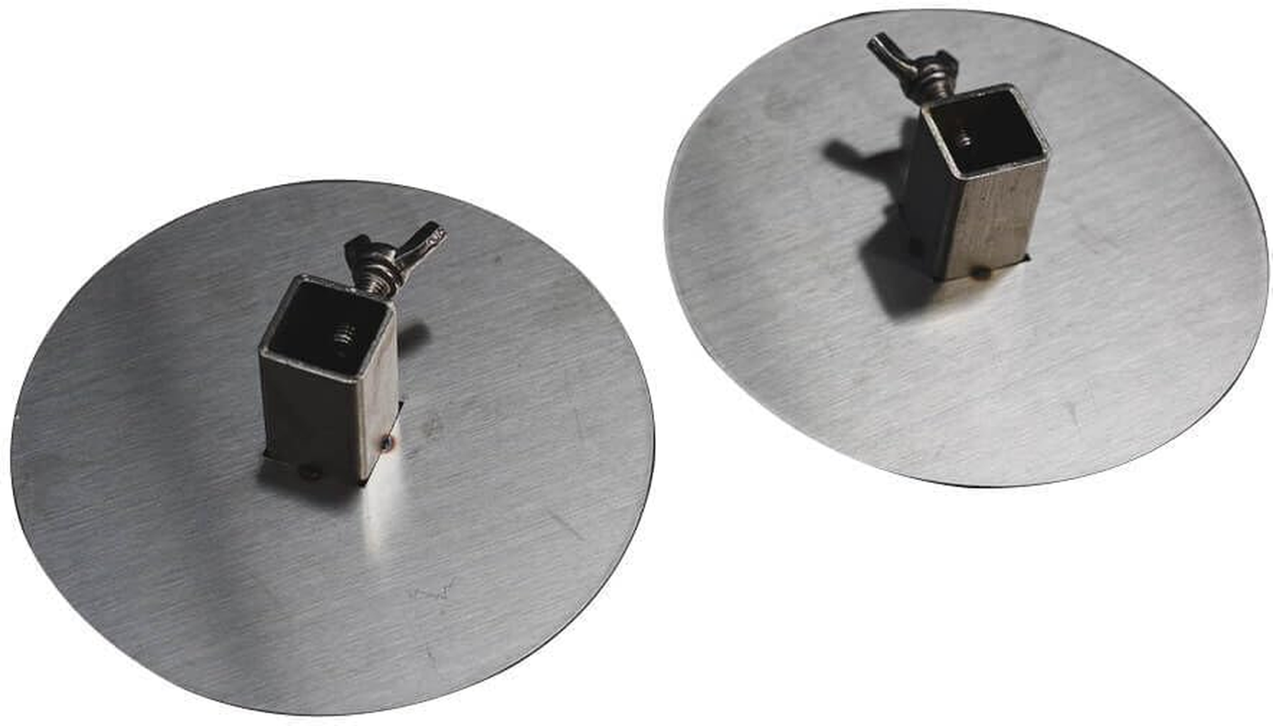 2X Souvlaki Gyros Disc- Stainless Steel Spit Roast Plates- 20Mm Square Skewer image number 4