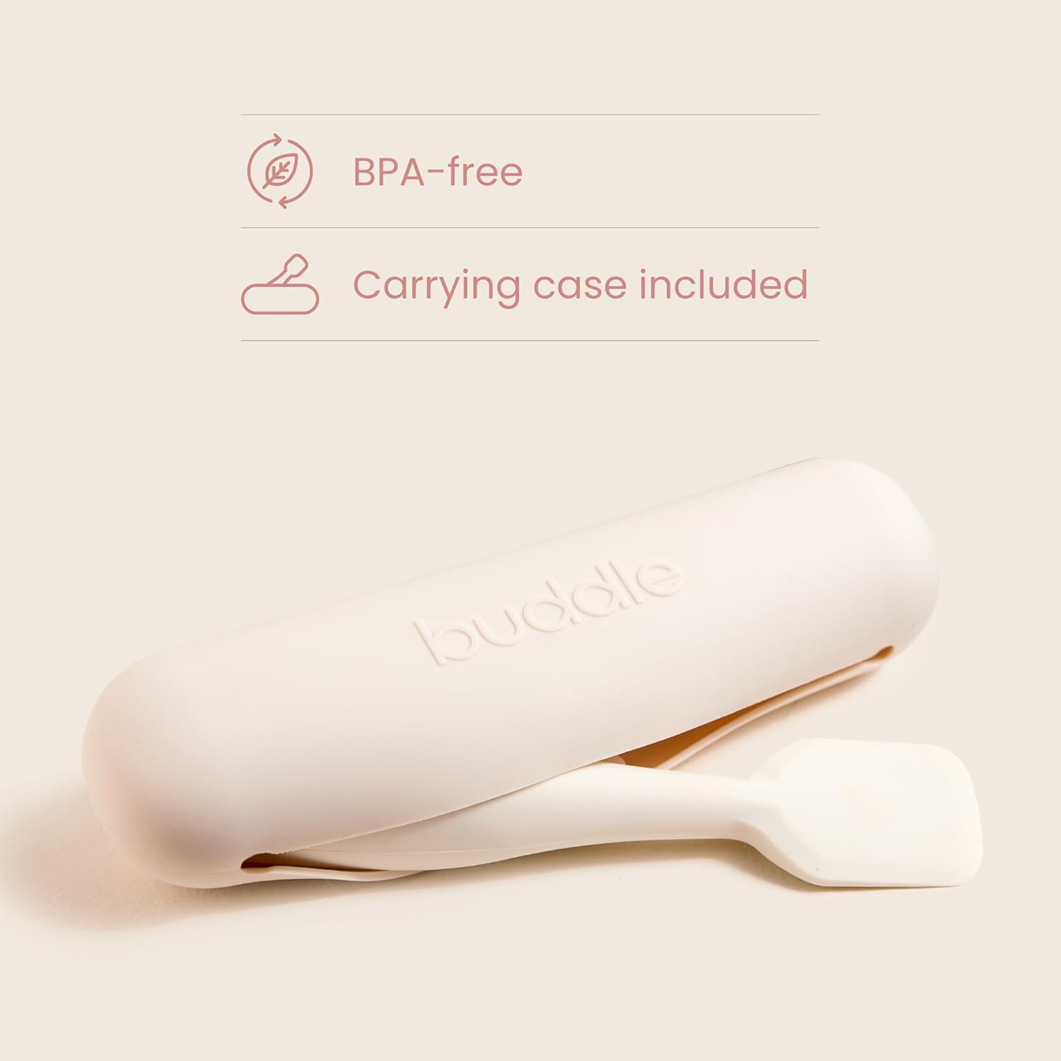 Buddle Paddle Pal Baby Diaper Cream Spatula Silicone Applicator with Carrying Case, Smooth & Mess-Free Application, 1 Count image number 5