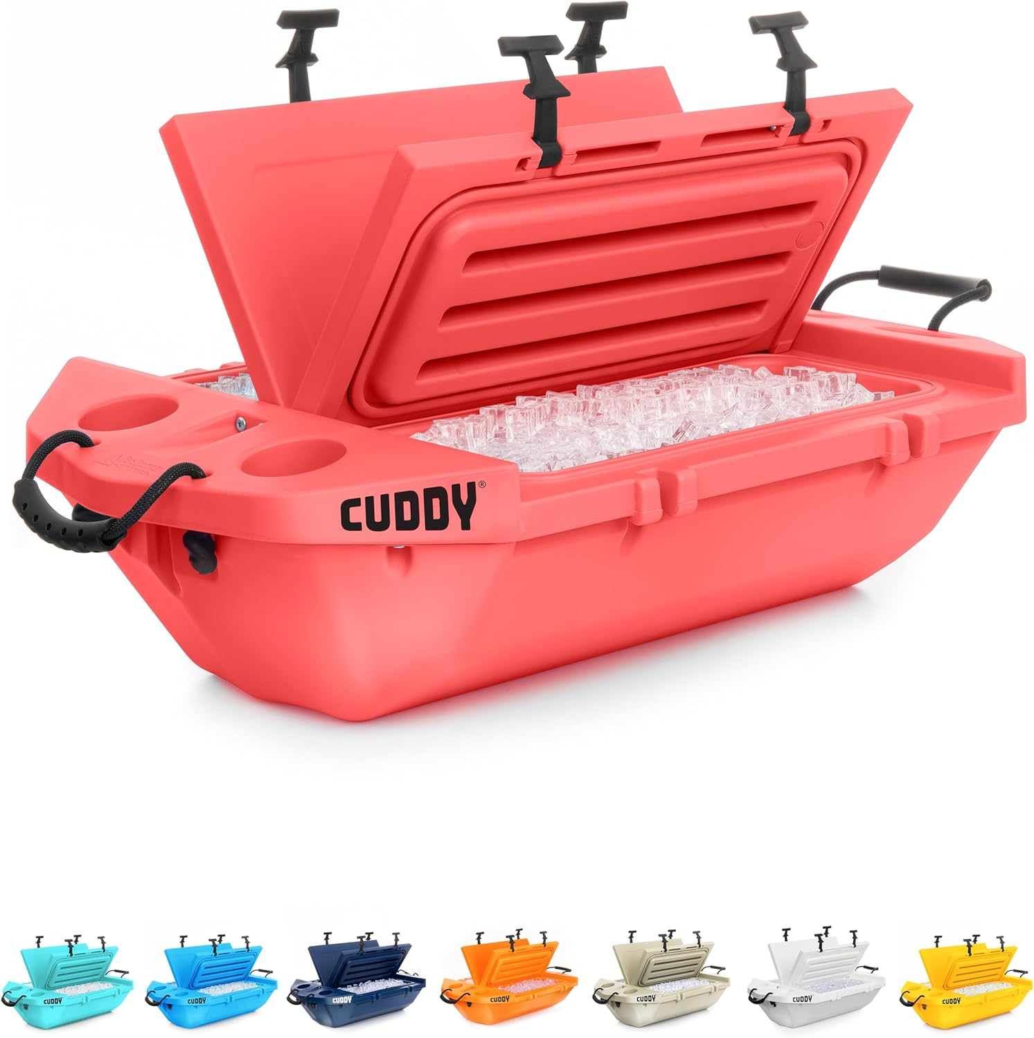 Cuddy Floating Cooler and Dry Storage Vessel for Land & Water &ndash; 40QT&ndash; Great for River, Beach, Kayak, Pool, & Lake - Multiple Color Options