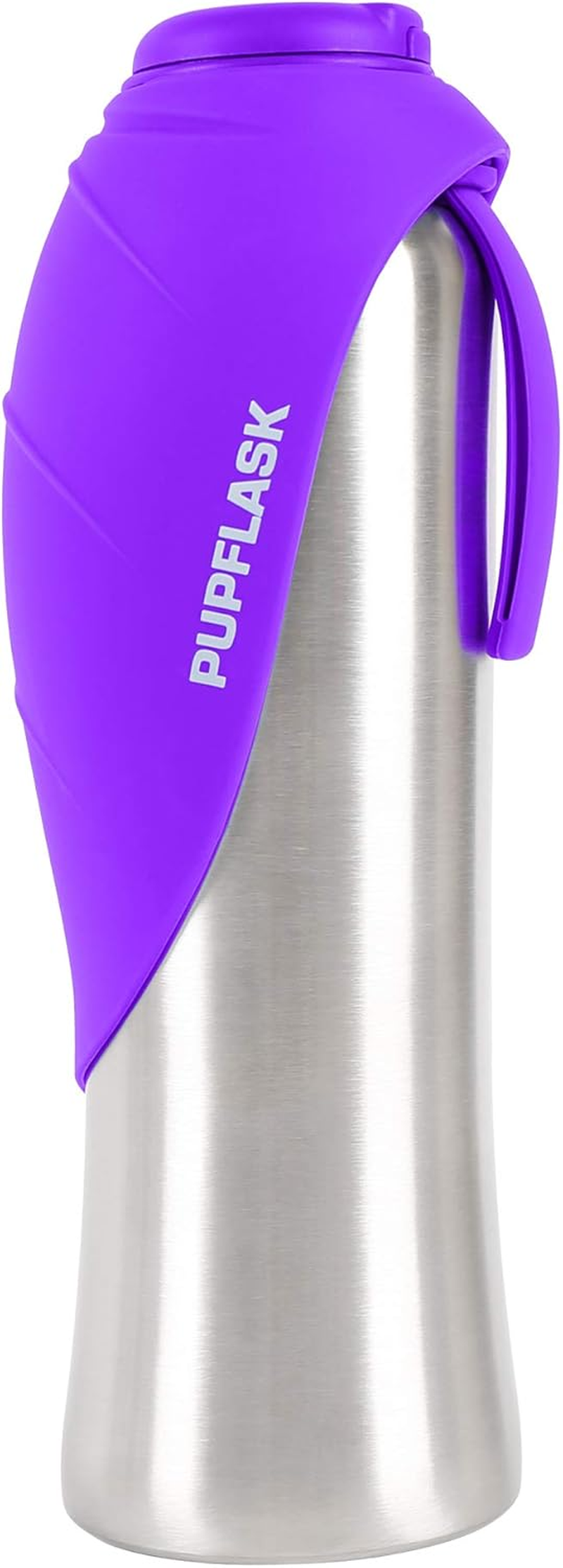 Tuff Pupper Pupflask Portable Water Bottle | 27 or 40 OZ Stainless Steel | Convenient Dog Travel Water Bottle Keeps Pup Hydrated | Portable Dog Water Bowl & Travel Water Bottle for Dogs