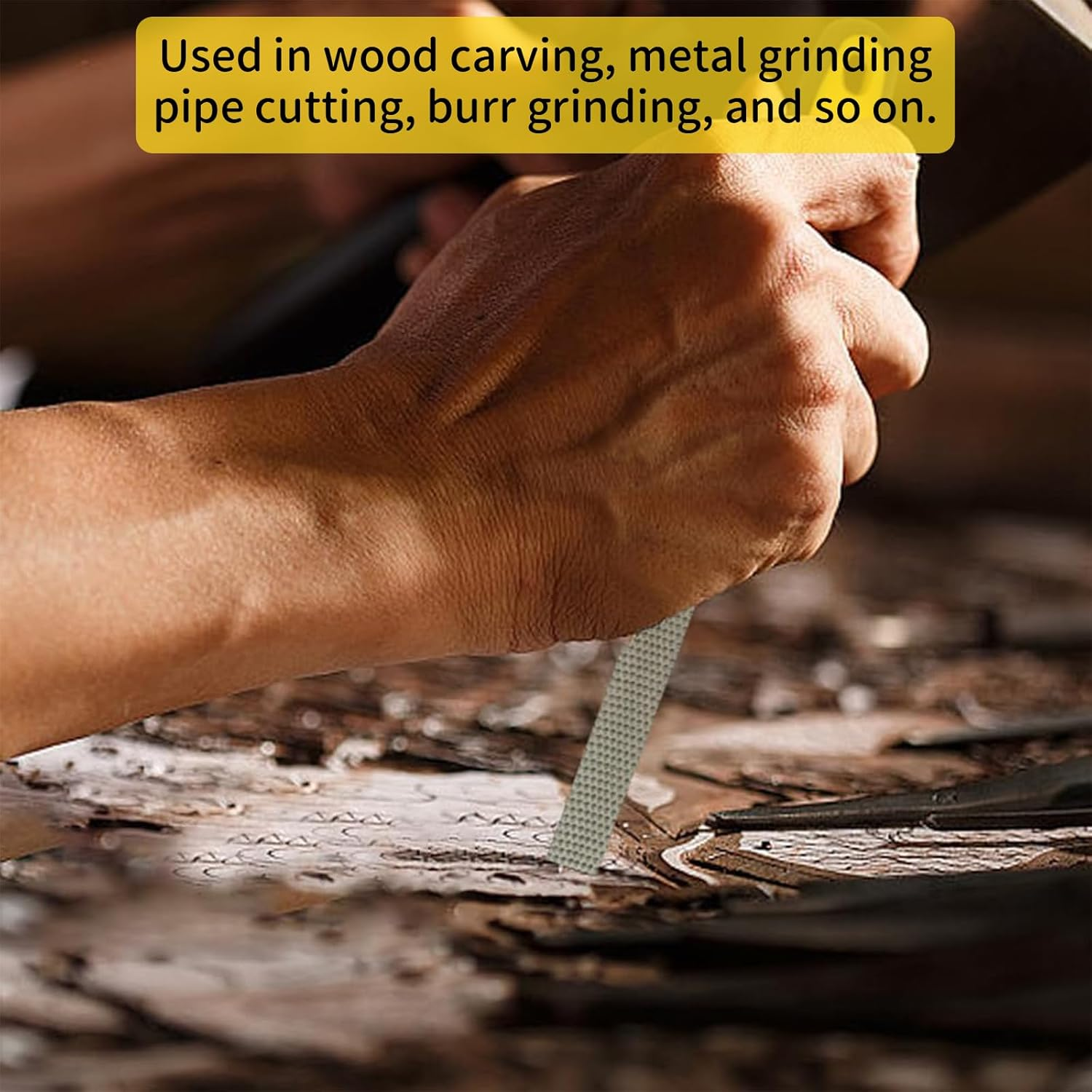 MOLIMOLI File Set 9-Piece Professional Metal File Set with Wooden File, round File & 6 Nail Files - File Set for Metal, Soapstone & Wood - Includes Storage Bag image number 4