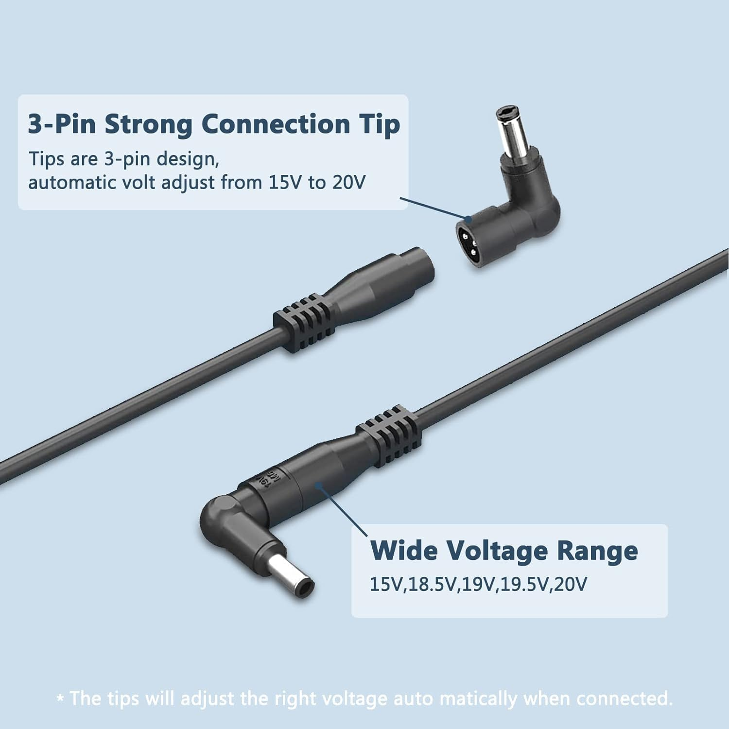 90W Universal Laptop Charger AU Compatible with HP Lenovo Dell Acer Asus IBM Toshiba Samsung Sony Fujitsu Gateway Notebook Ultrabook Chromebook Power Supply Cord with 16 Tips image number 2
